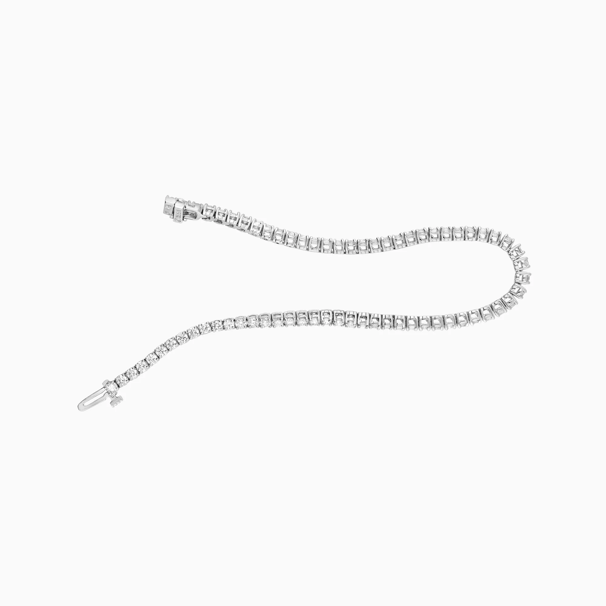 Tennis bracelet 3.06ct 14K white gold - Image 2