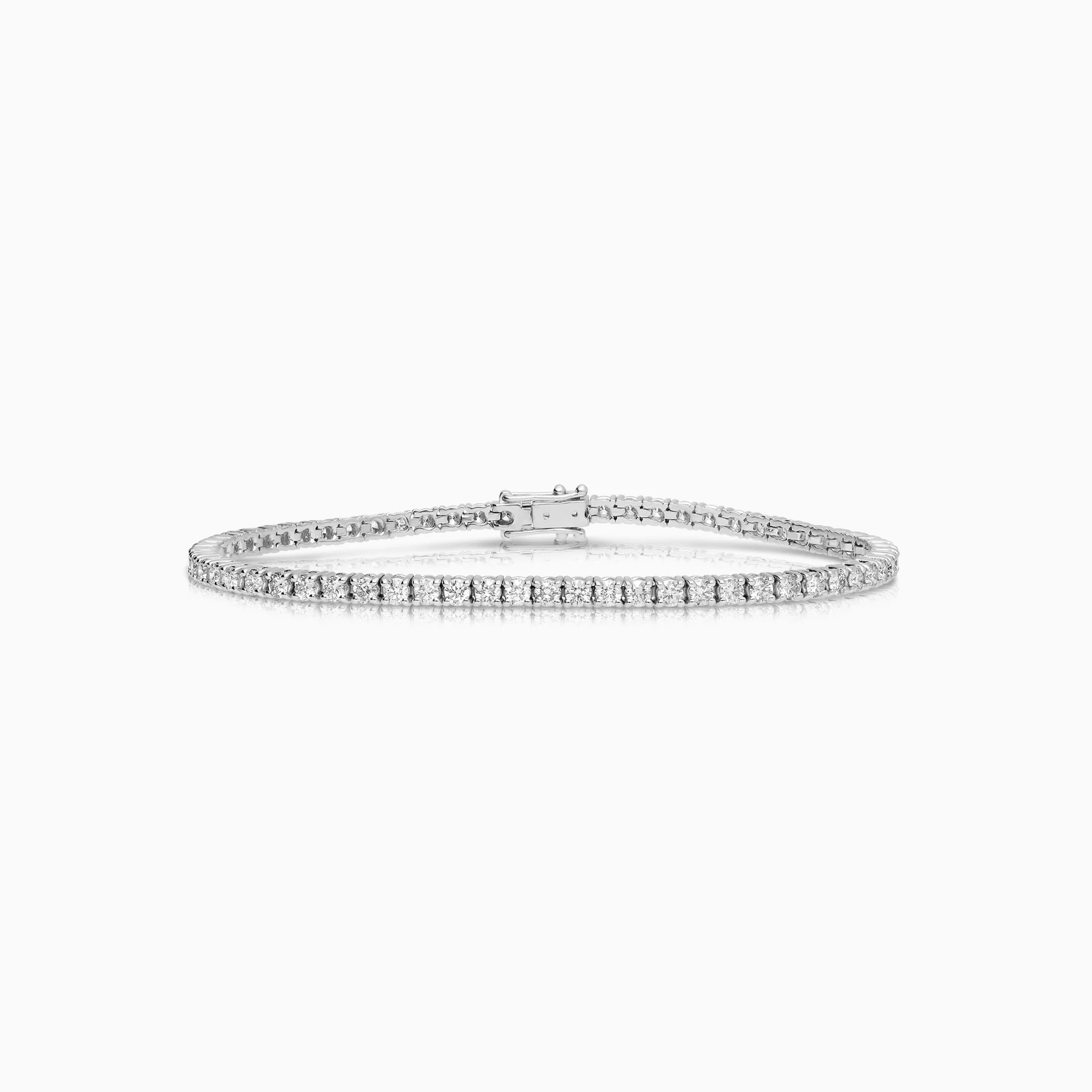 Tennis bracelet 3.25ct 18K white gold