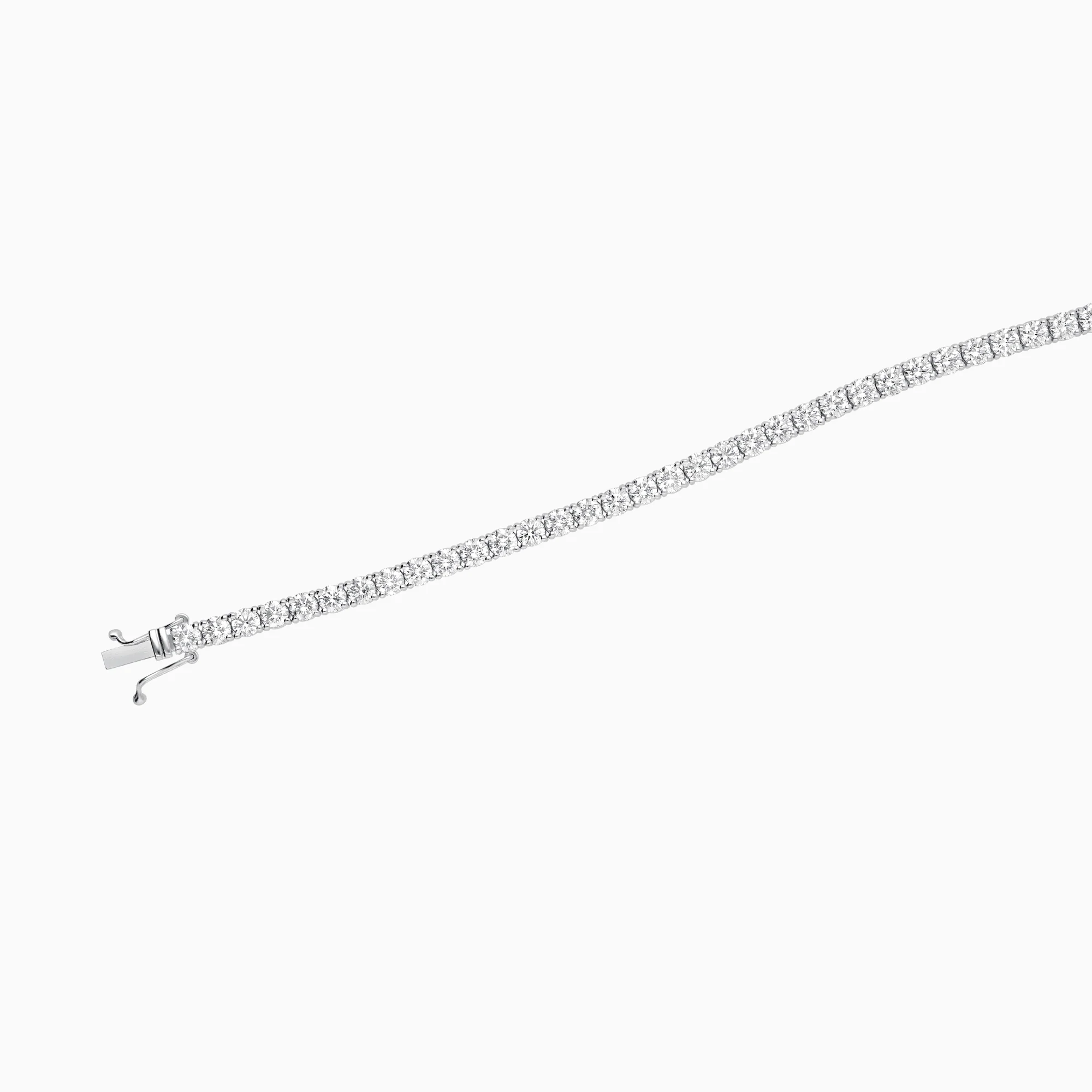 Tennis bracelet 7.10ct 18K white gold - Image 3