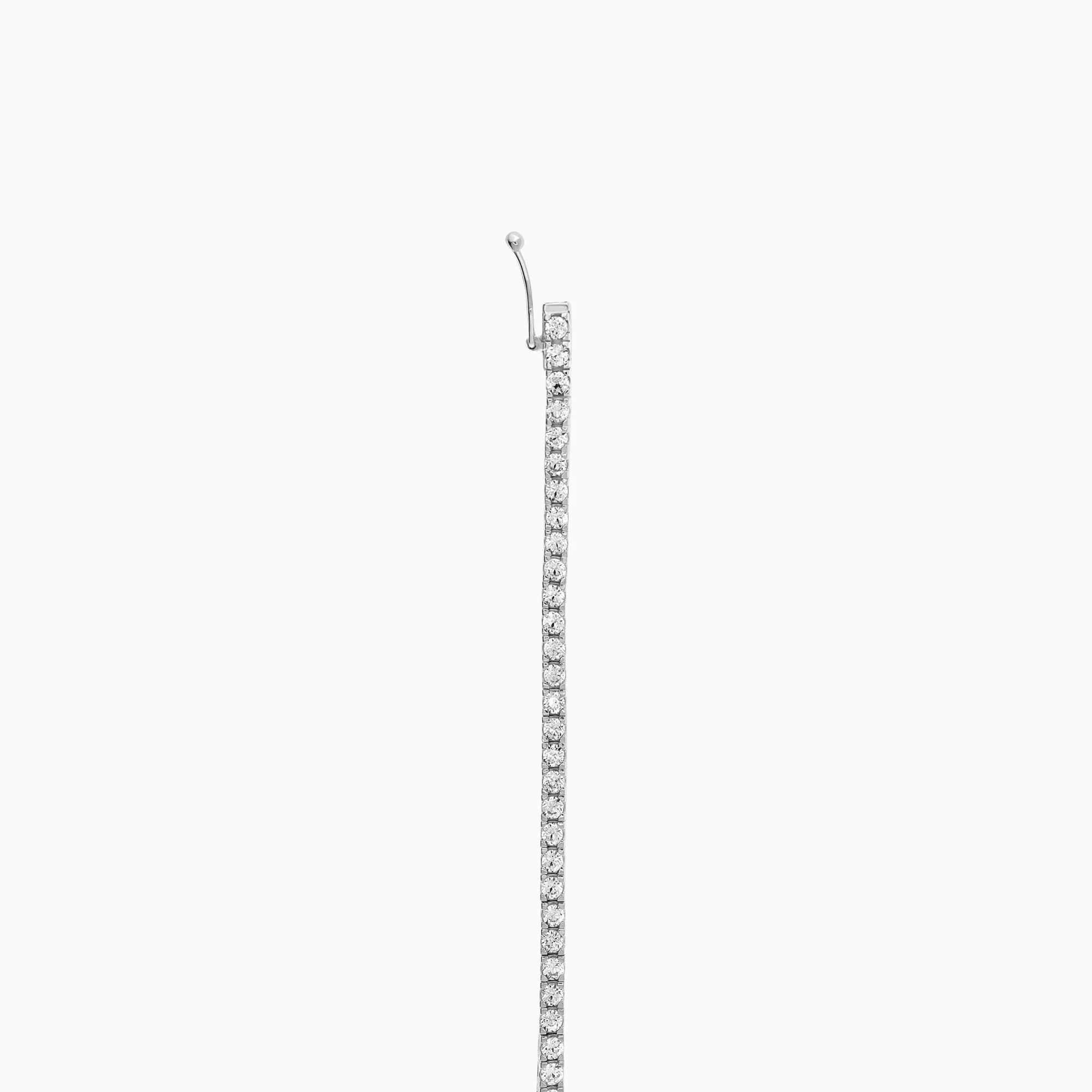Tennis bracelet with white cubic 18K white gold - Image 2