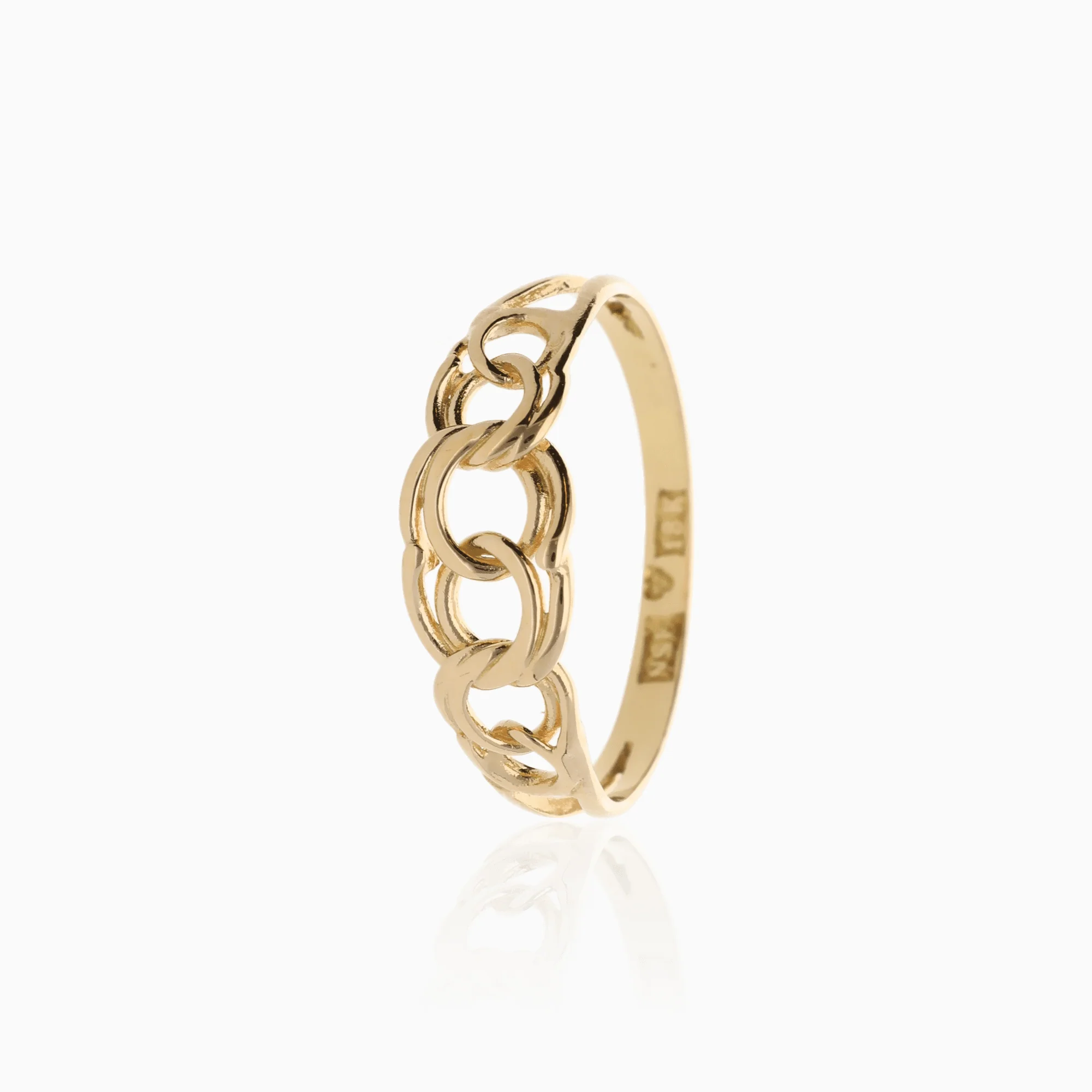 Traditional Bismarck ring 1.31g 18K gold