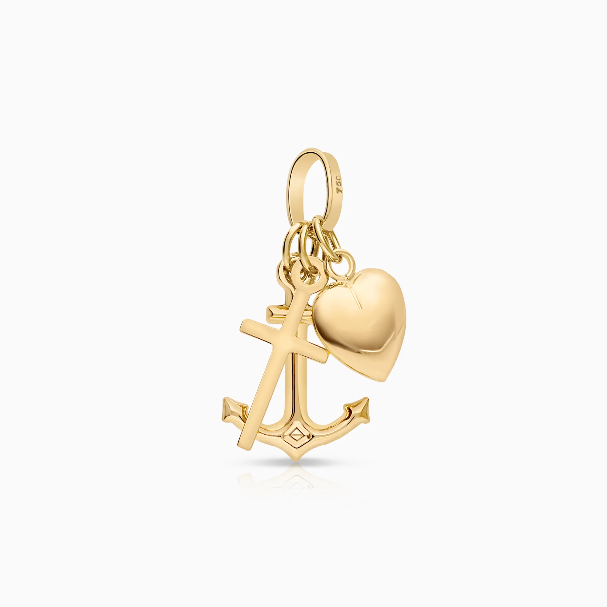 Pendant faith, hope & love 0.80g 18K gold