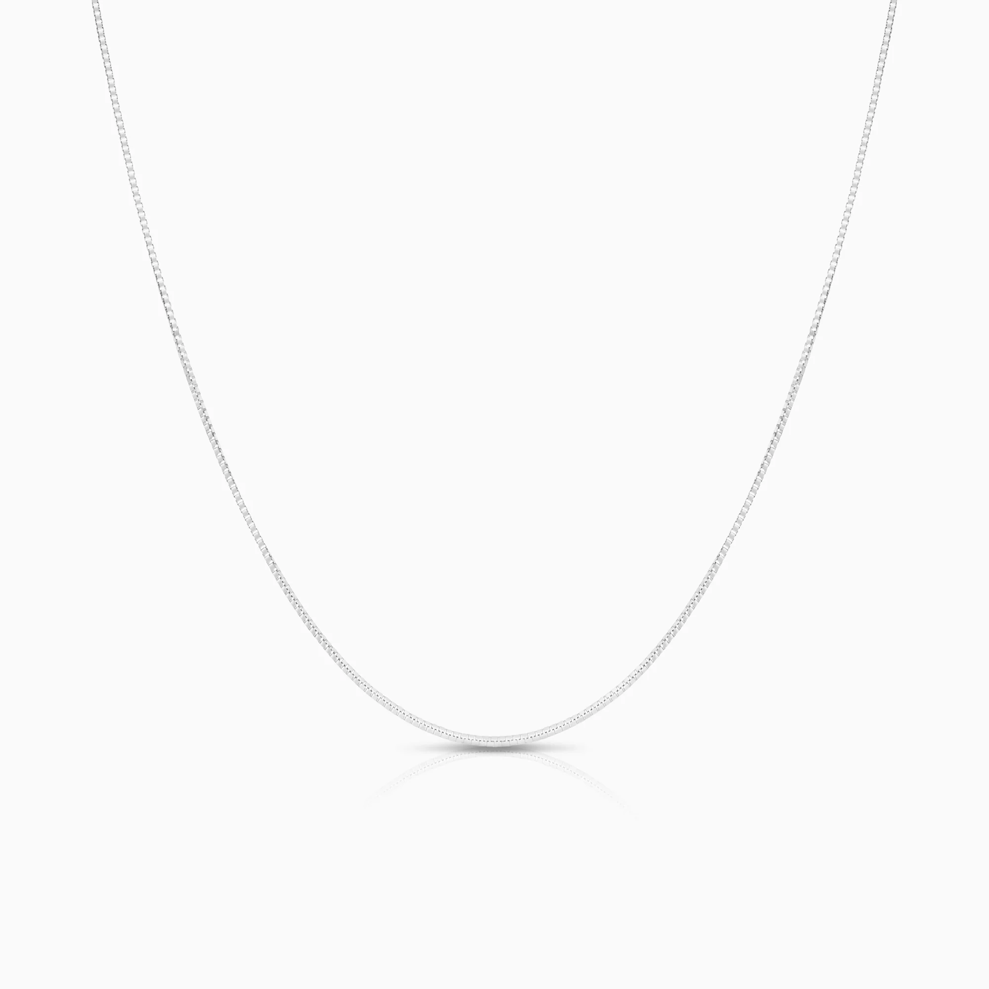 Venezia necklace 2.45g 18K white gold
