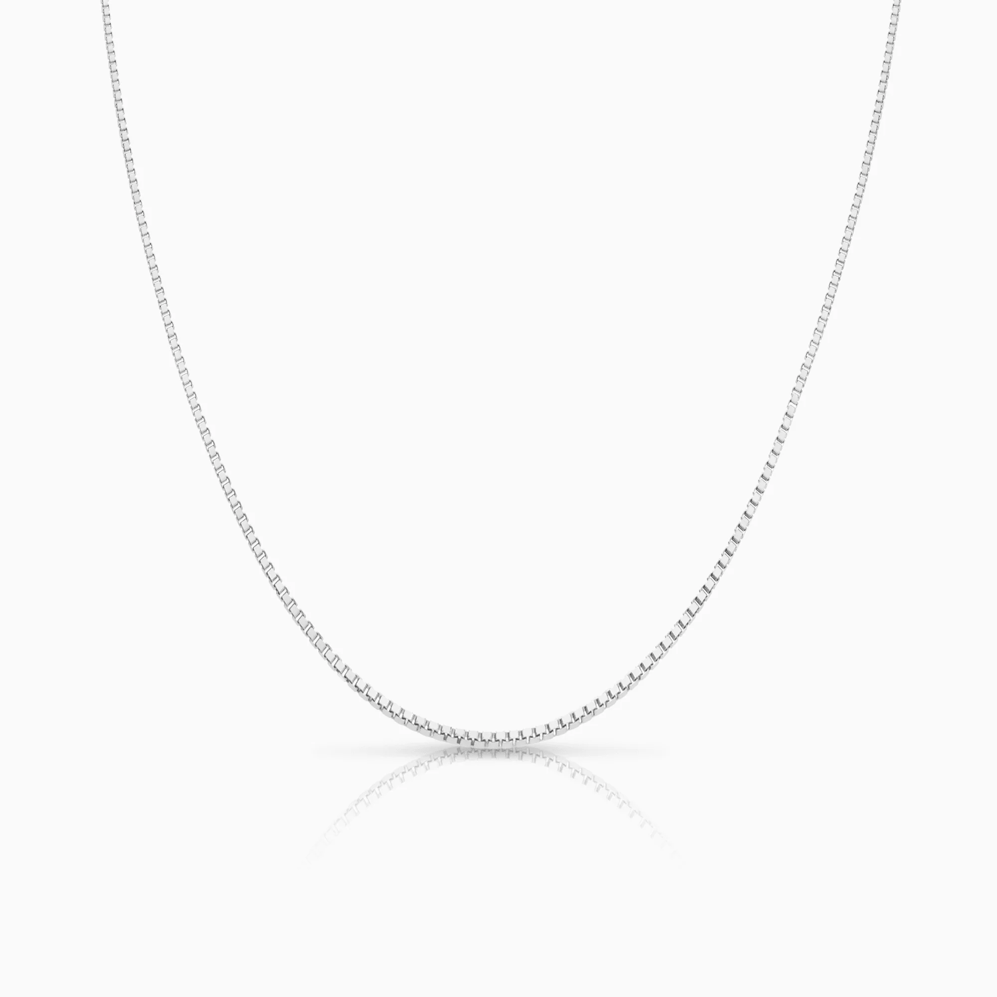 Venezia chain 45cm 18K white gold