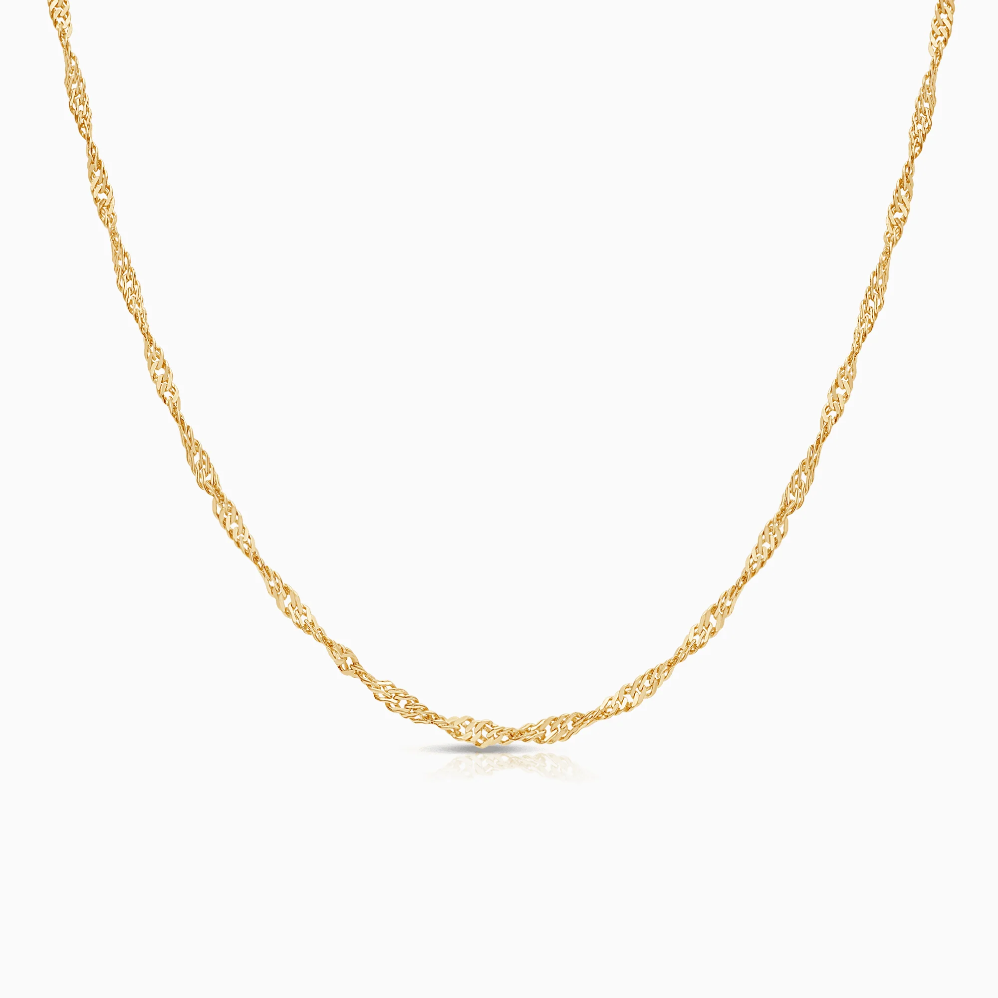 Singapore chain 3.12g 18K gold