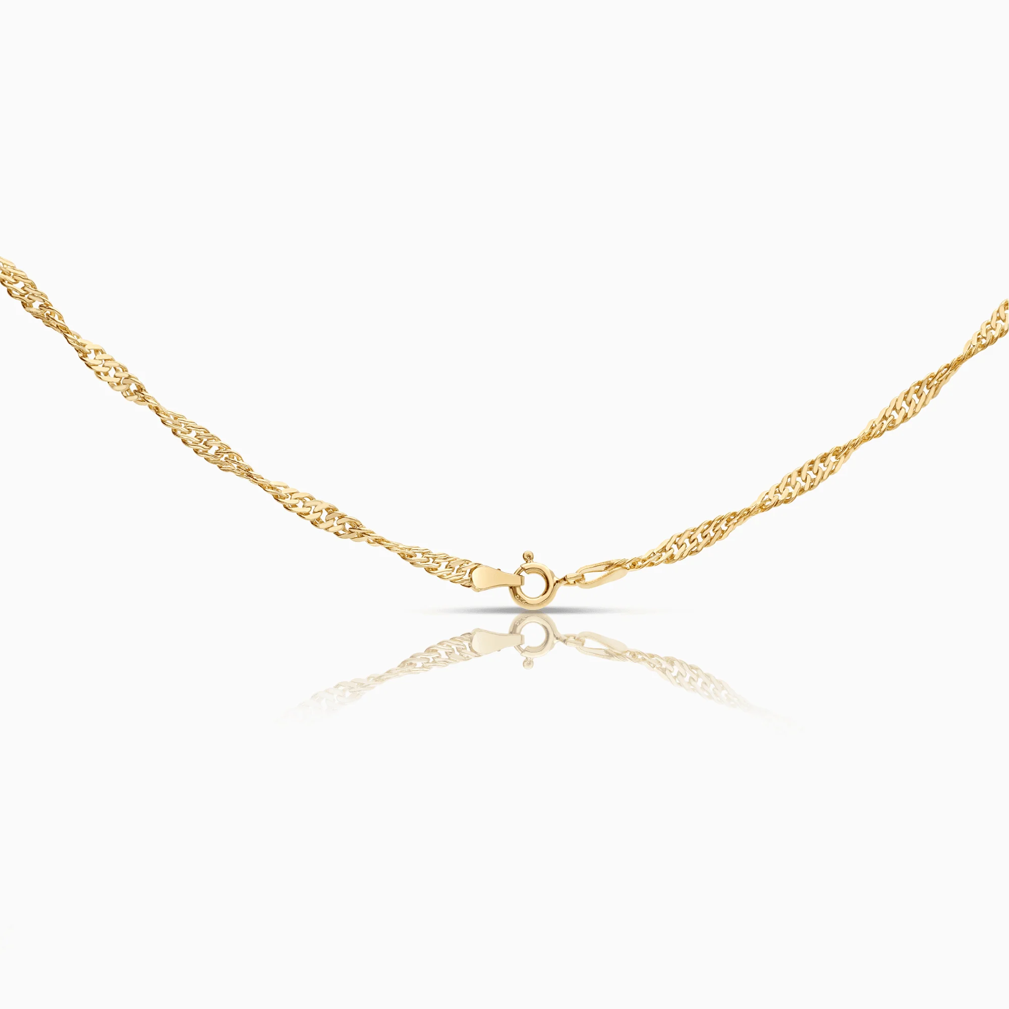 Singapore chain 3.12g 18K gold - Image 2