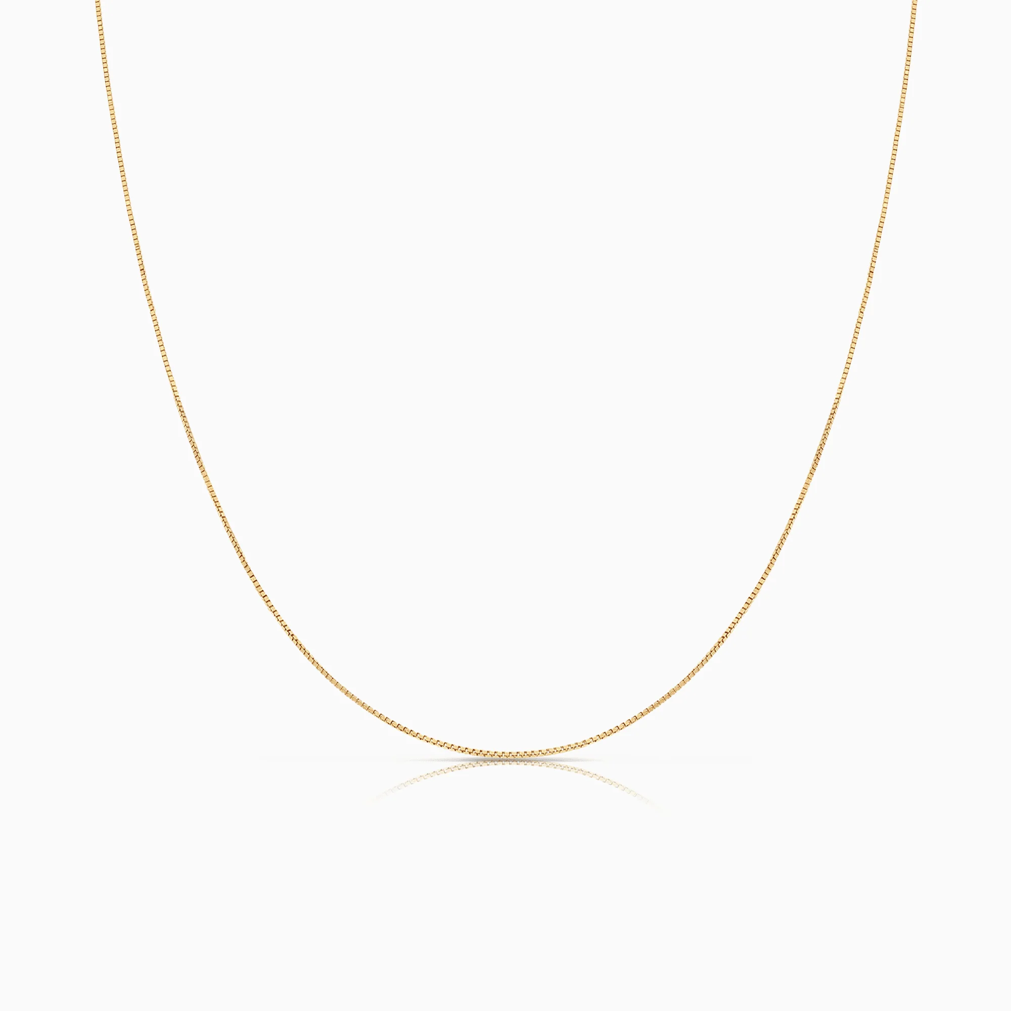 Box Chain 38.5cm 18K gold