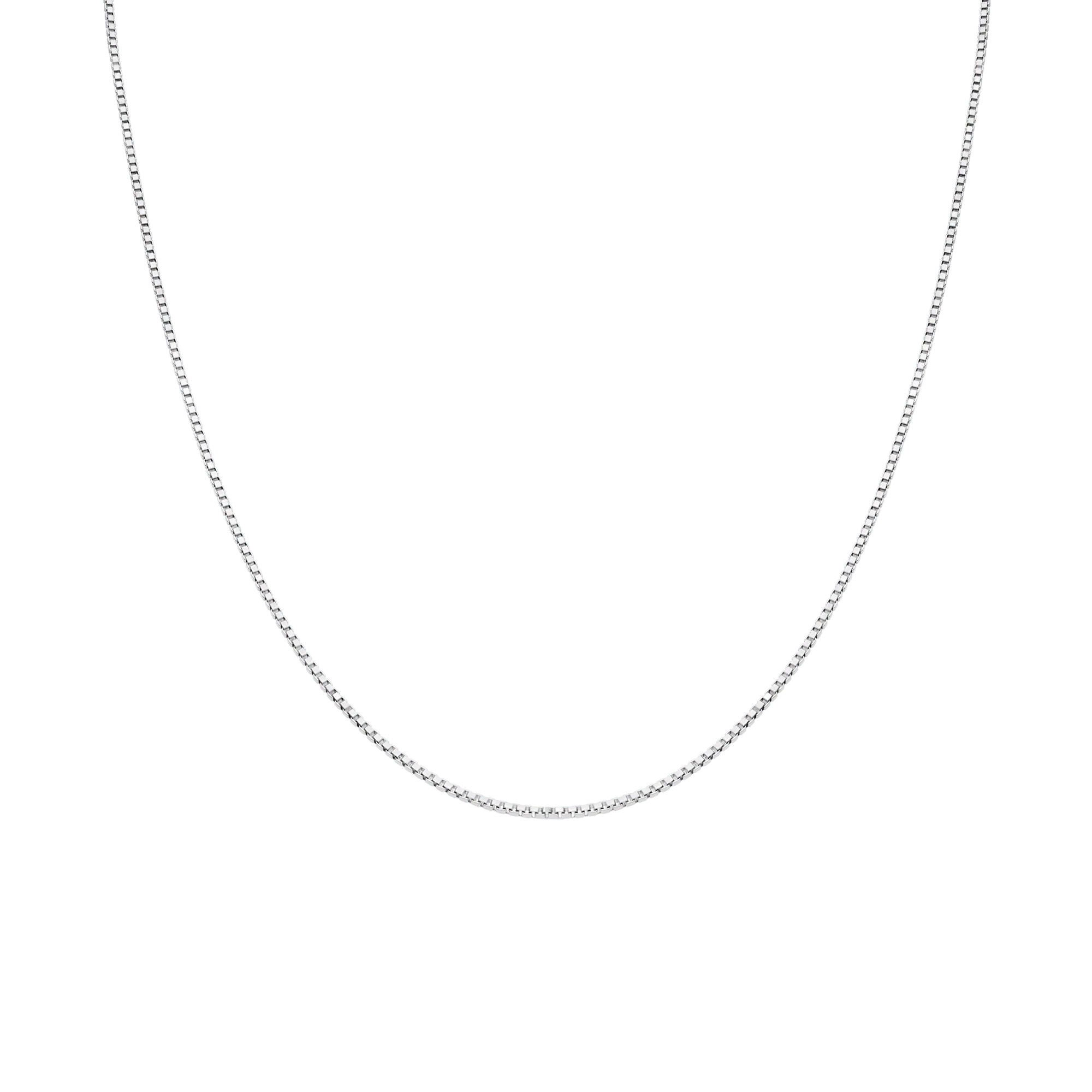 Box Chain 38cm 18K white gold - Image 2