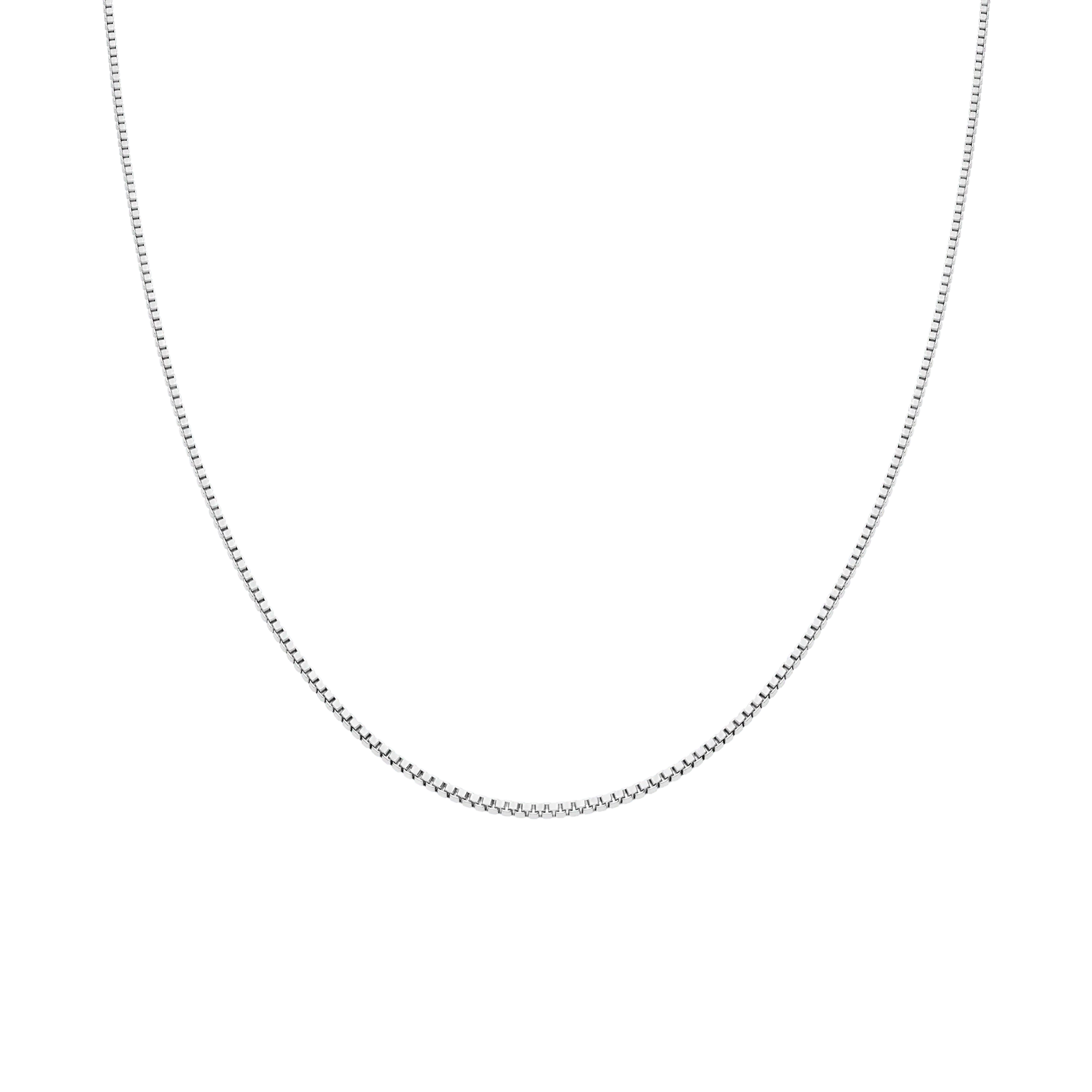 Box Chain 38cm 18K white gold - Image 2