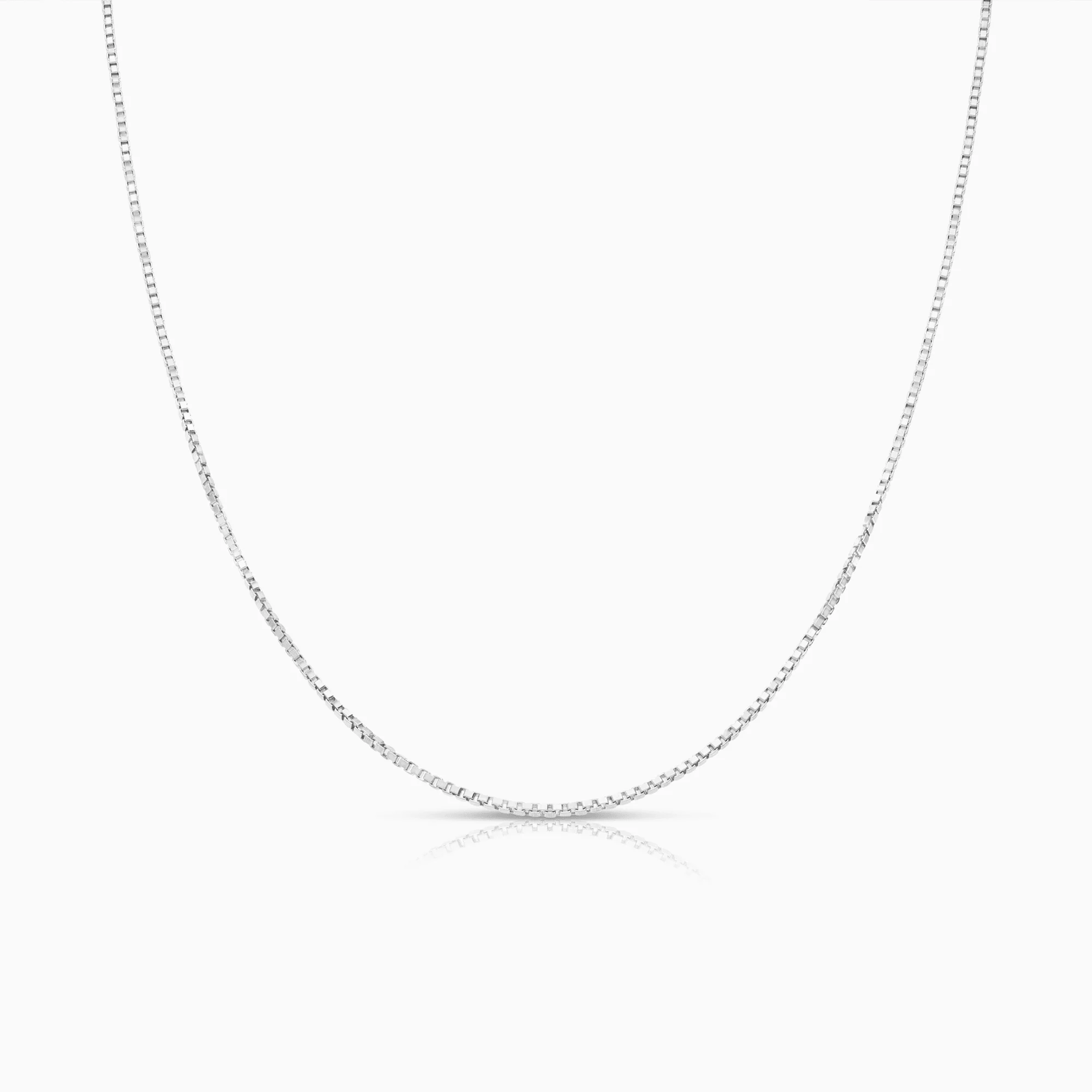 Box Chain 39.5cm 18K white gold