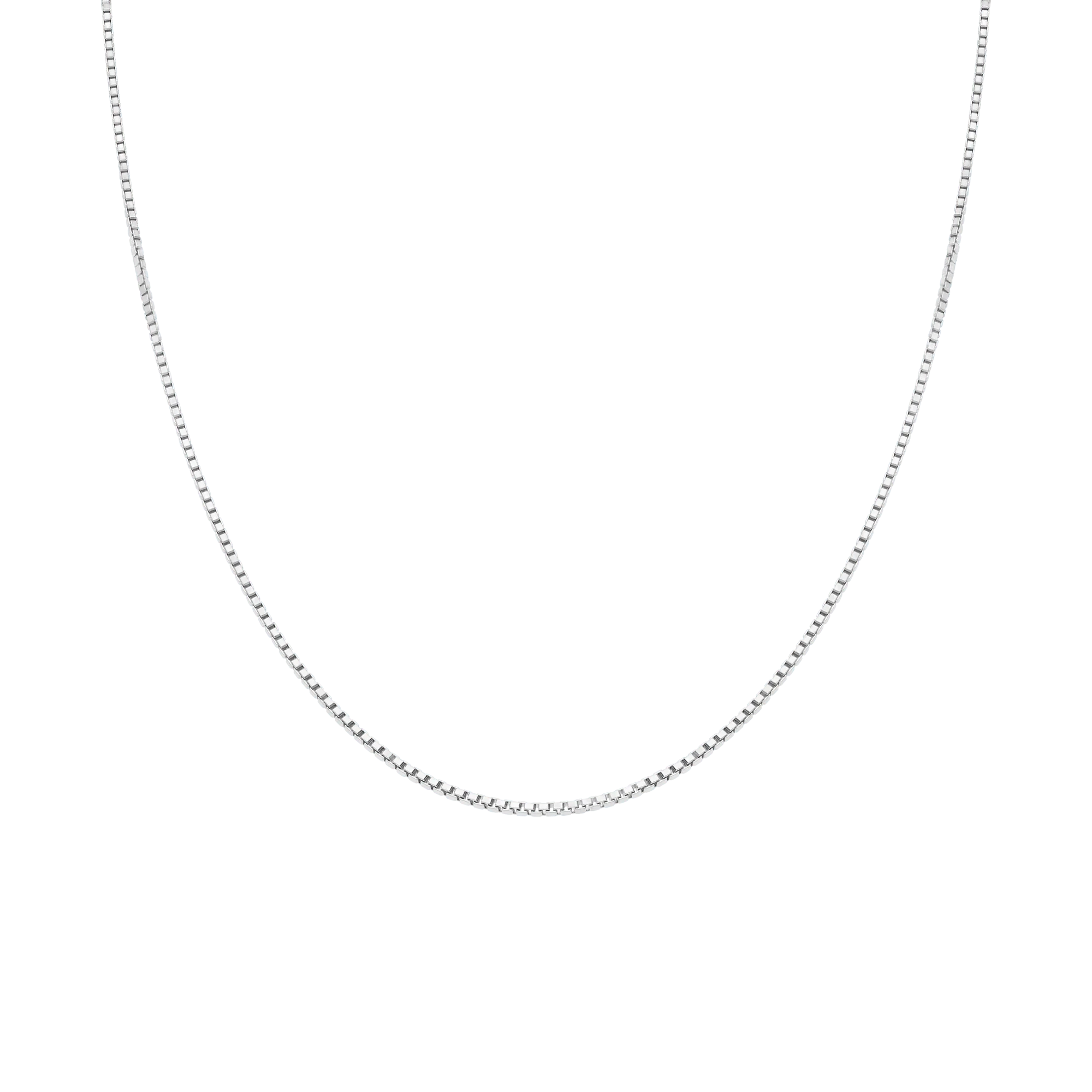 Box Chain 39.5cm 18K white gold - Image 2