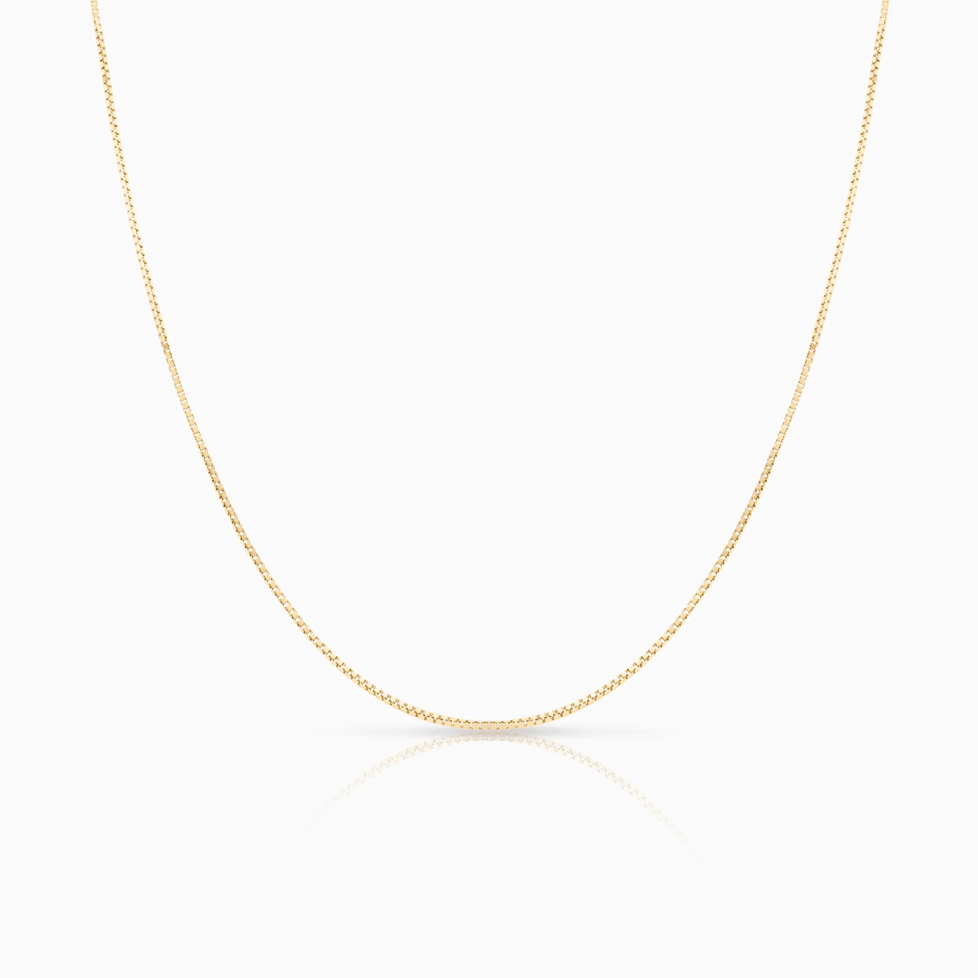 Box chain 4.02g 18K gold