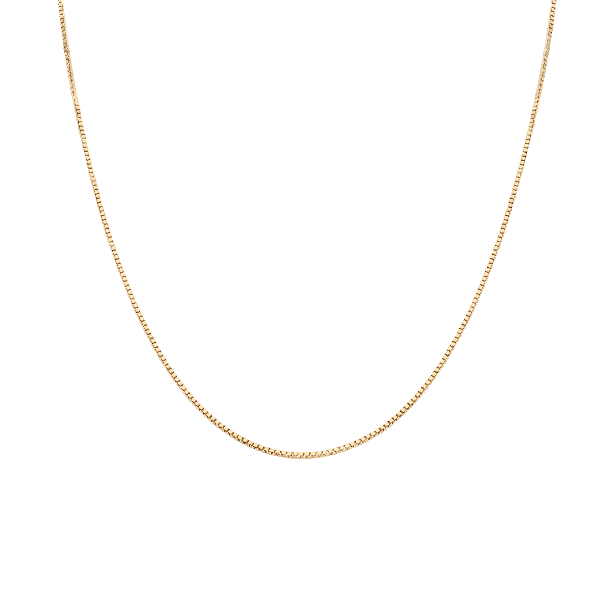 Box chain 42.5cm 18K gold - Image 2