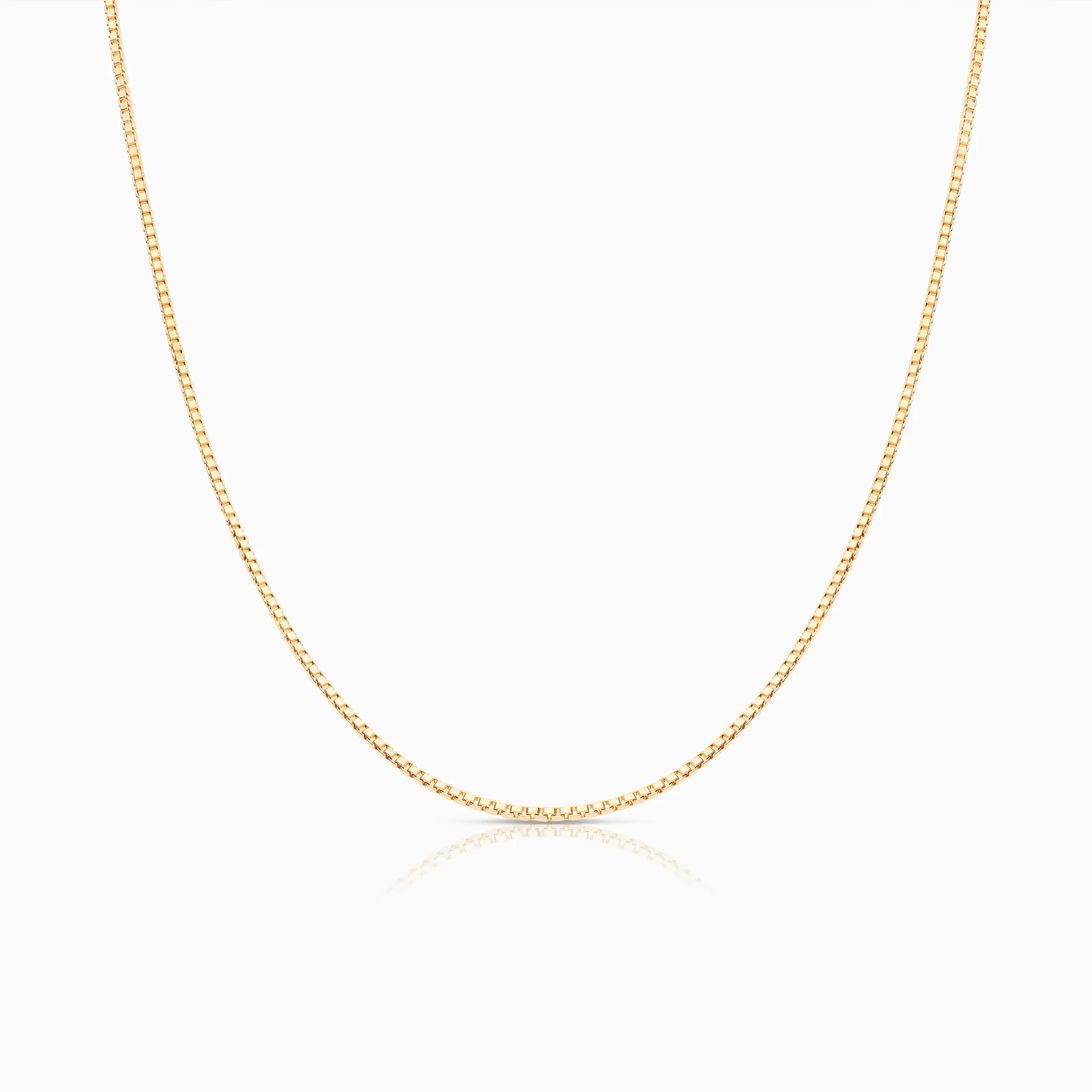 Box chain 42.5cm 18K gold