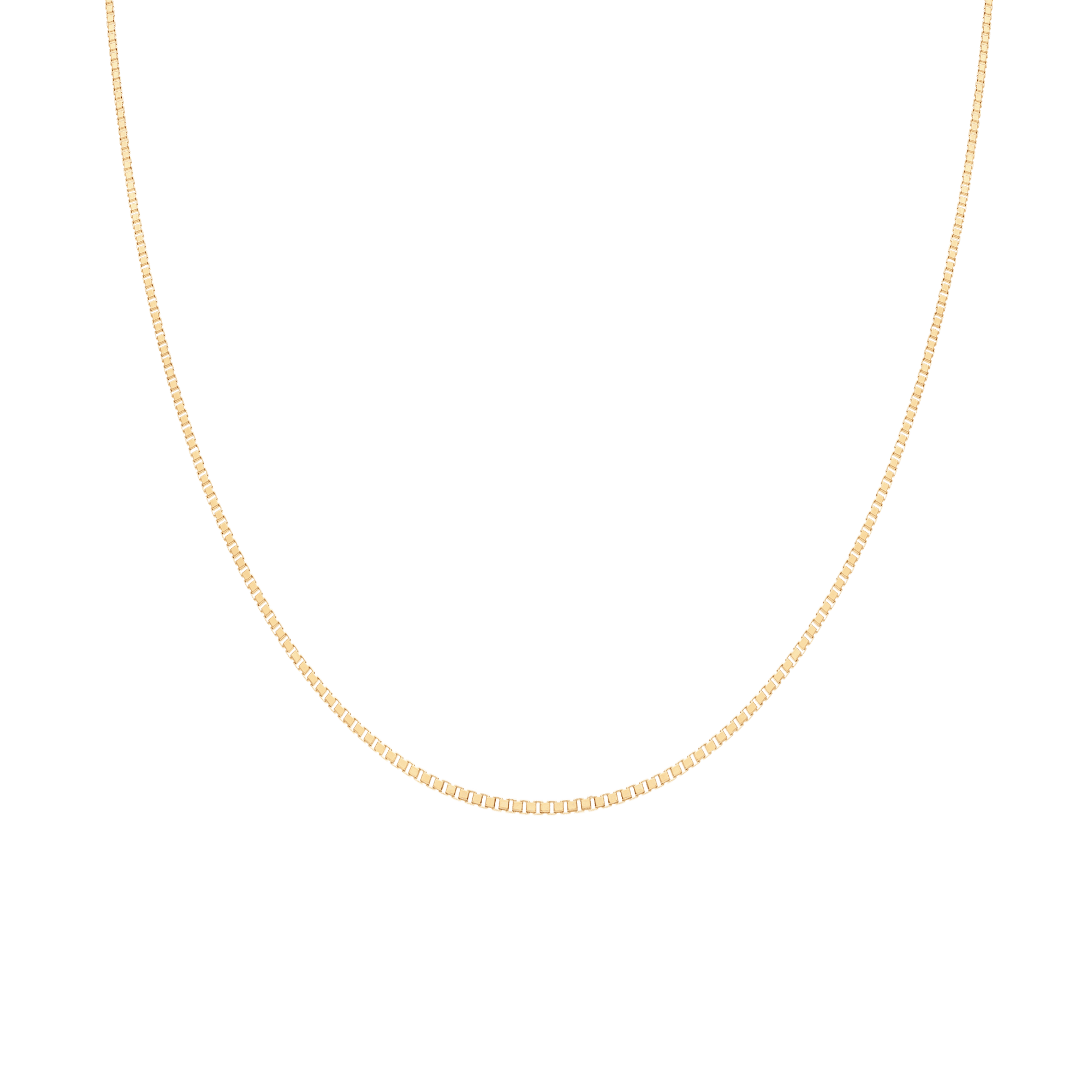 Box chain 42.5cm 18K gold - Image 2