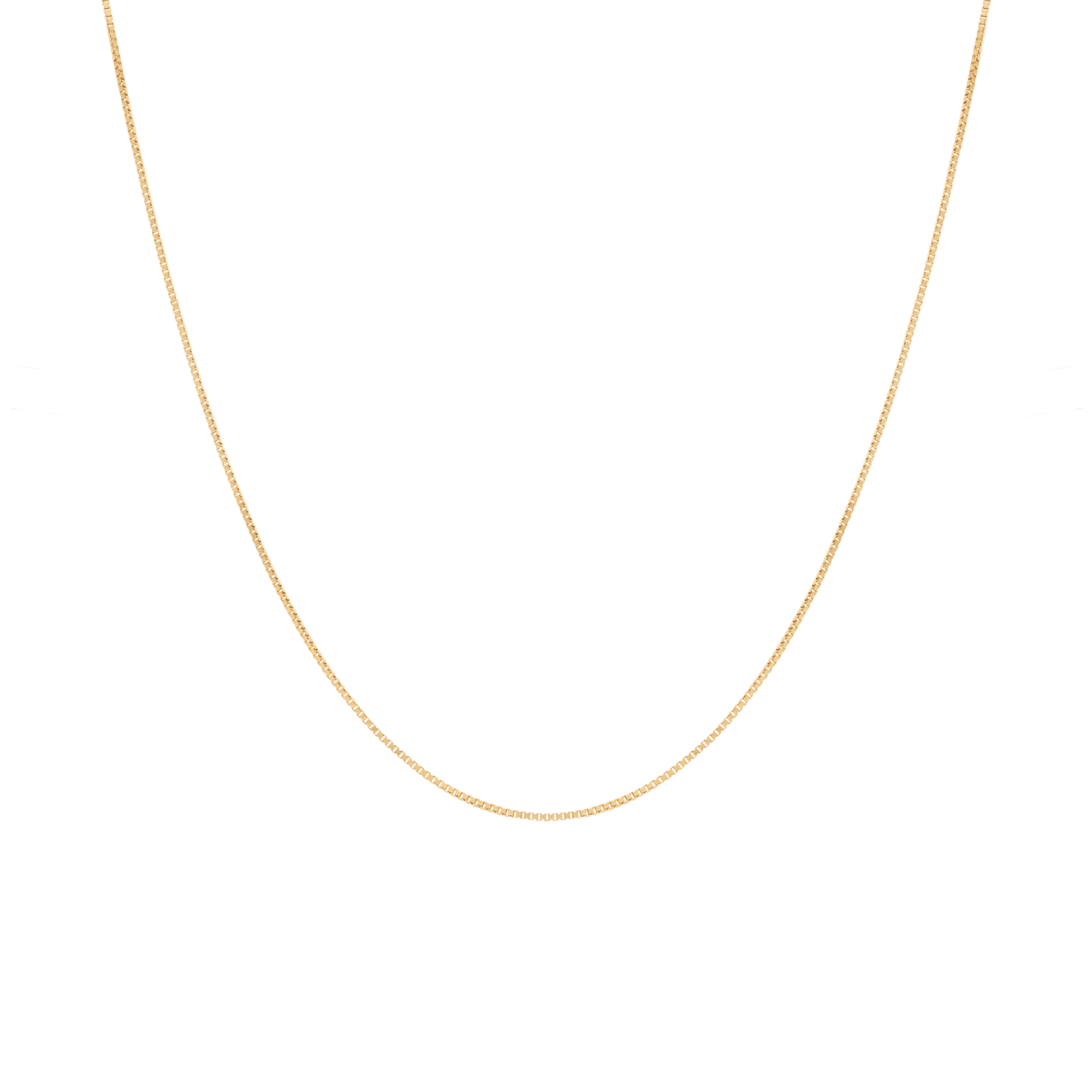 Box chain 42.5cm 18K gold - Image 2
