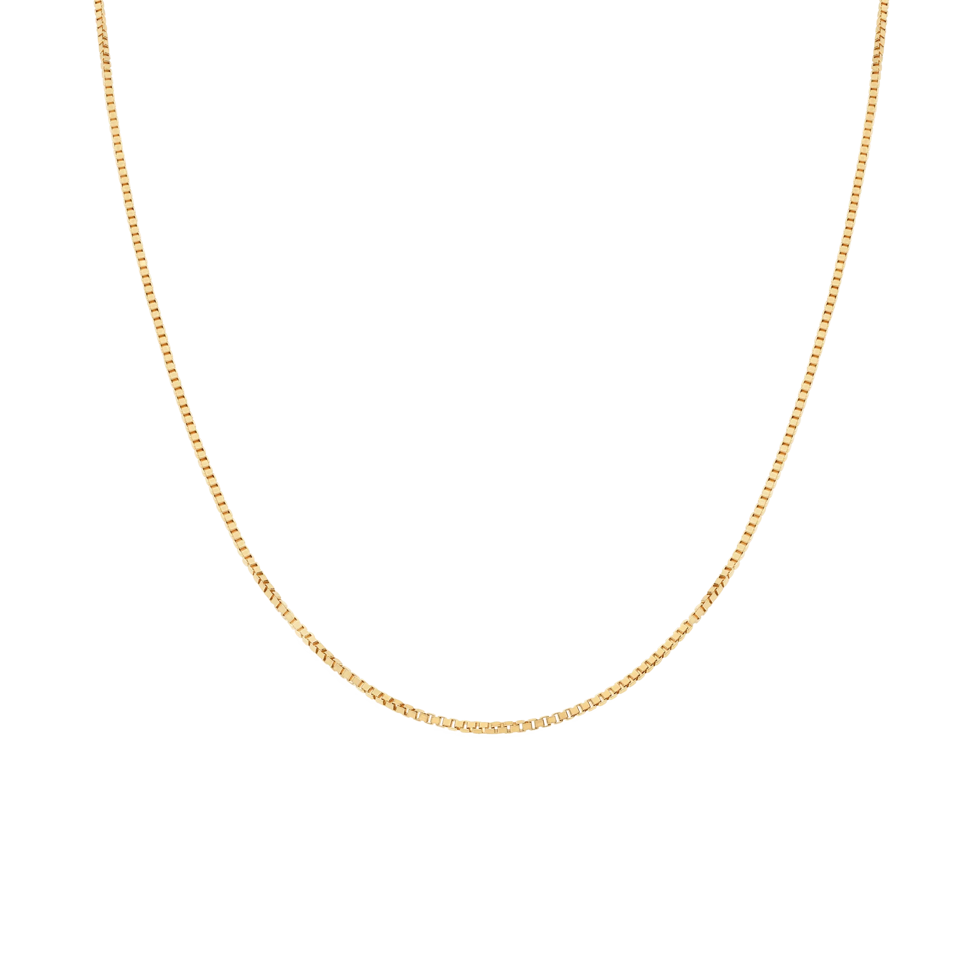 Box chain 42.5cm 18K gold - Image 2