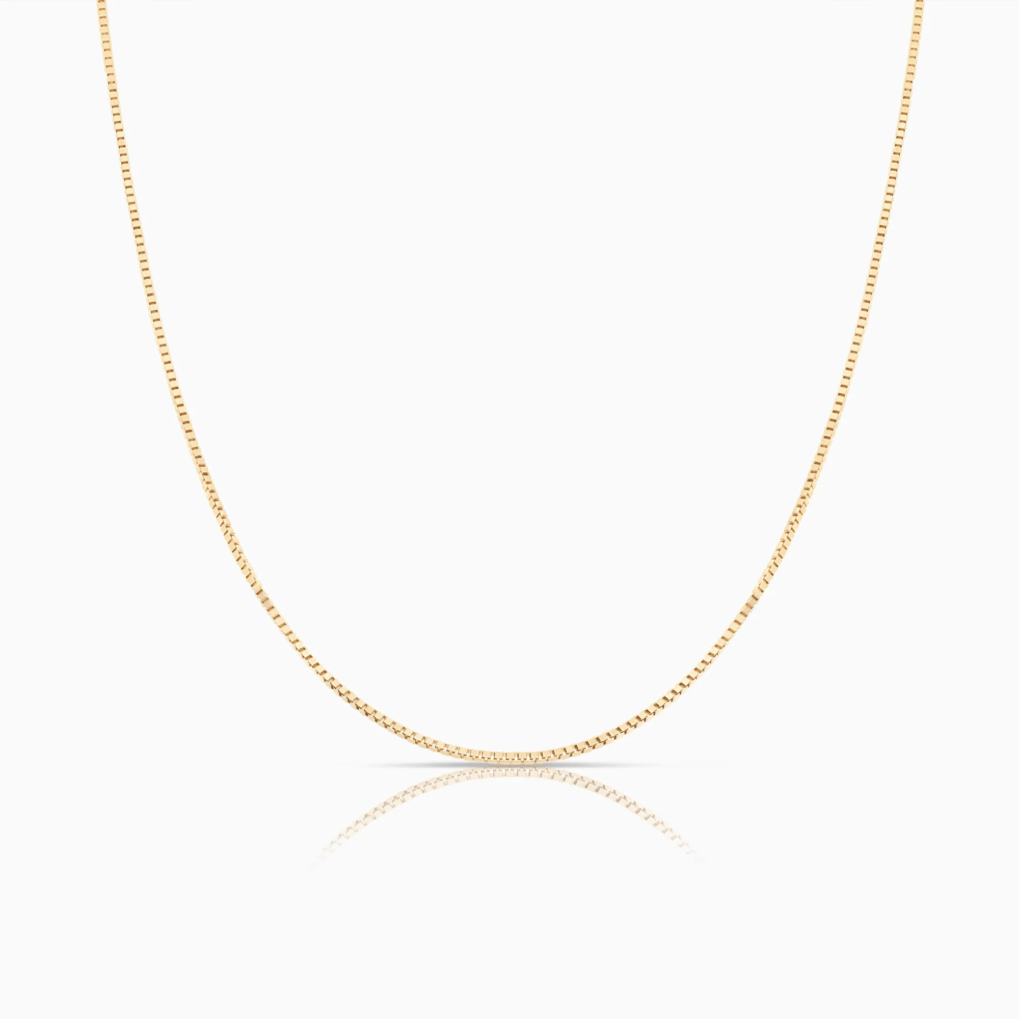 Box chain 42.5cm 18K gold