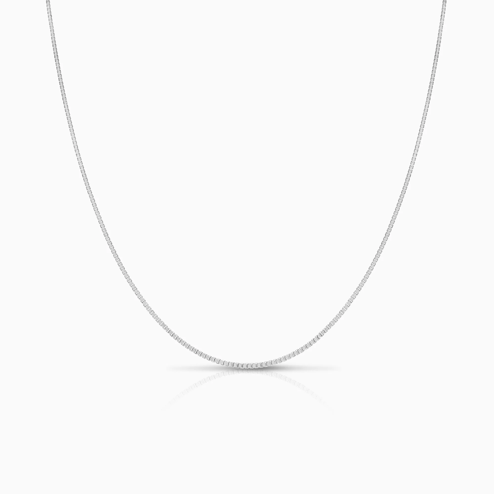 Box Chain 42.5cm 18K white gold