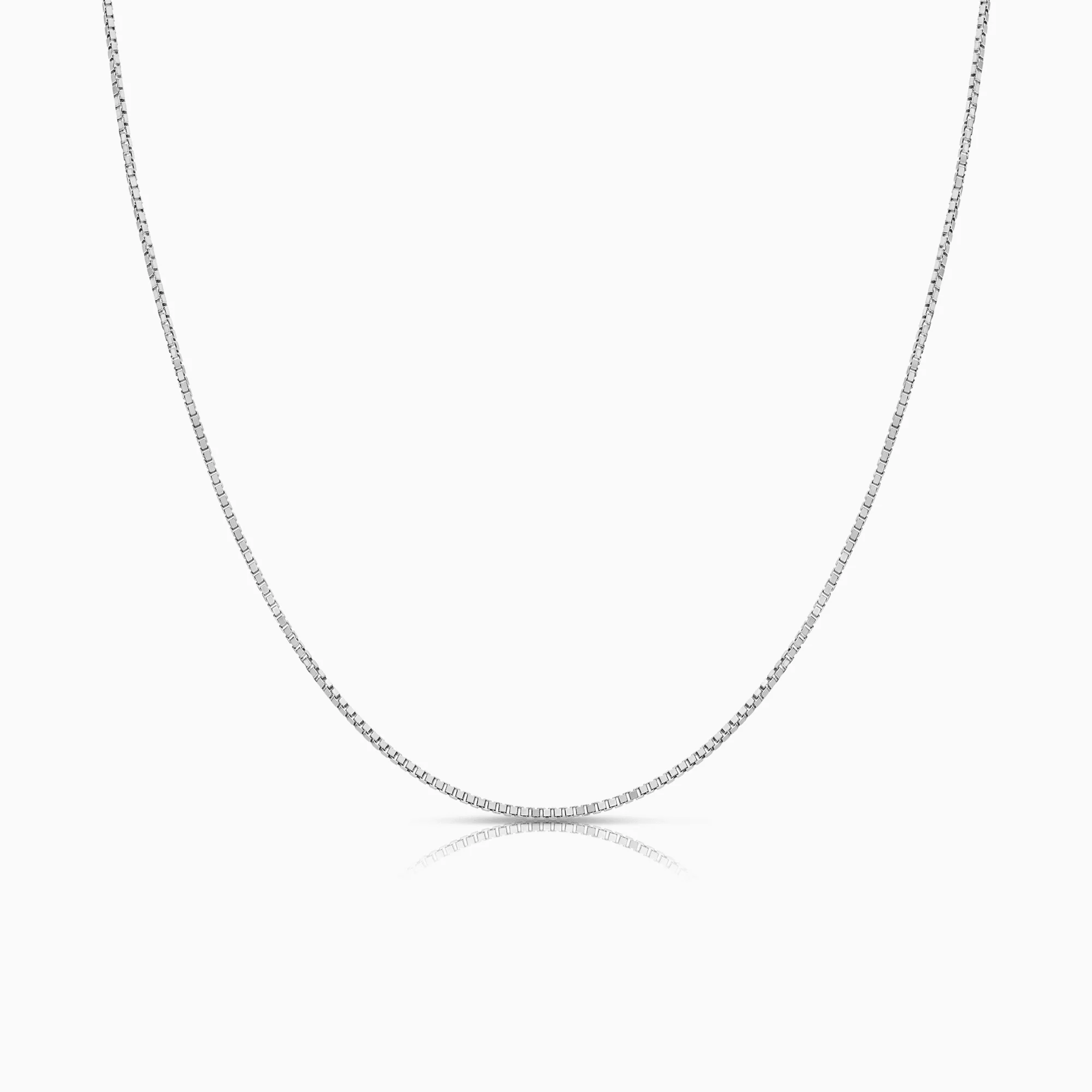 Box Chain 4.36g 18K white gold