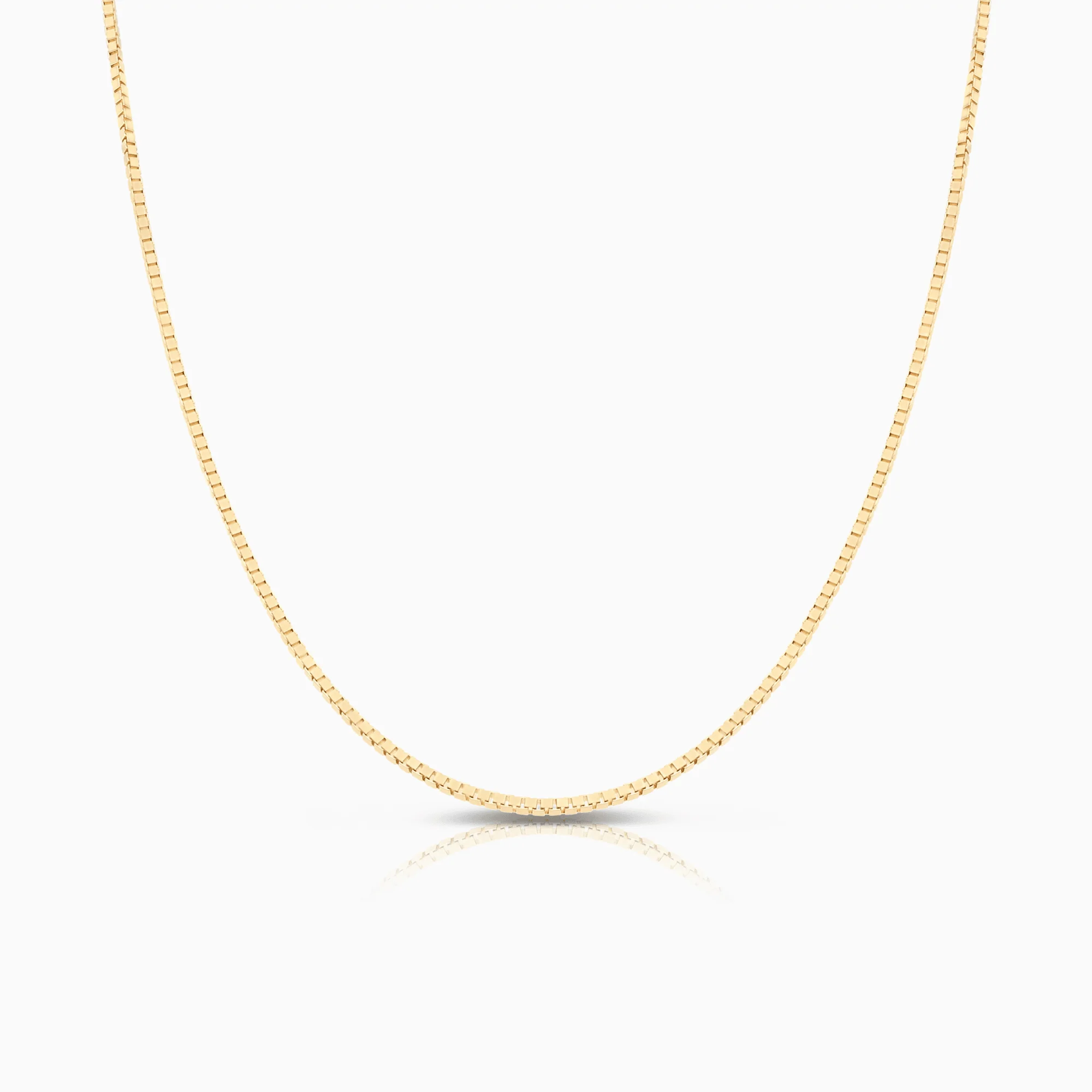 Box Chain 43cm 18K Gold