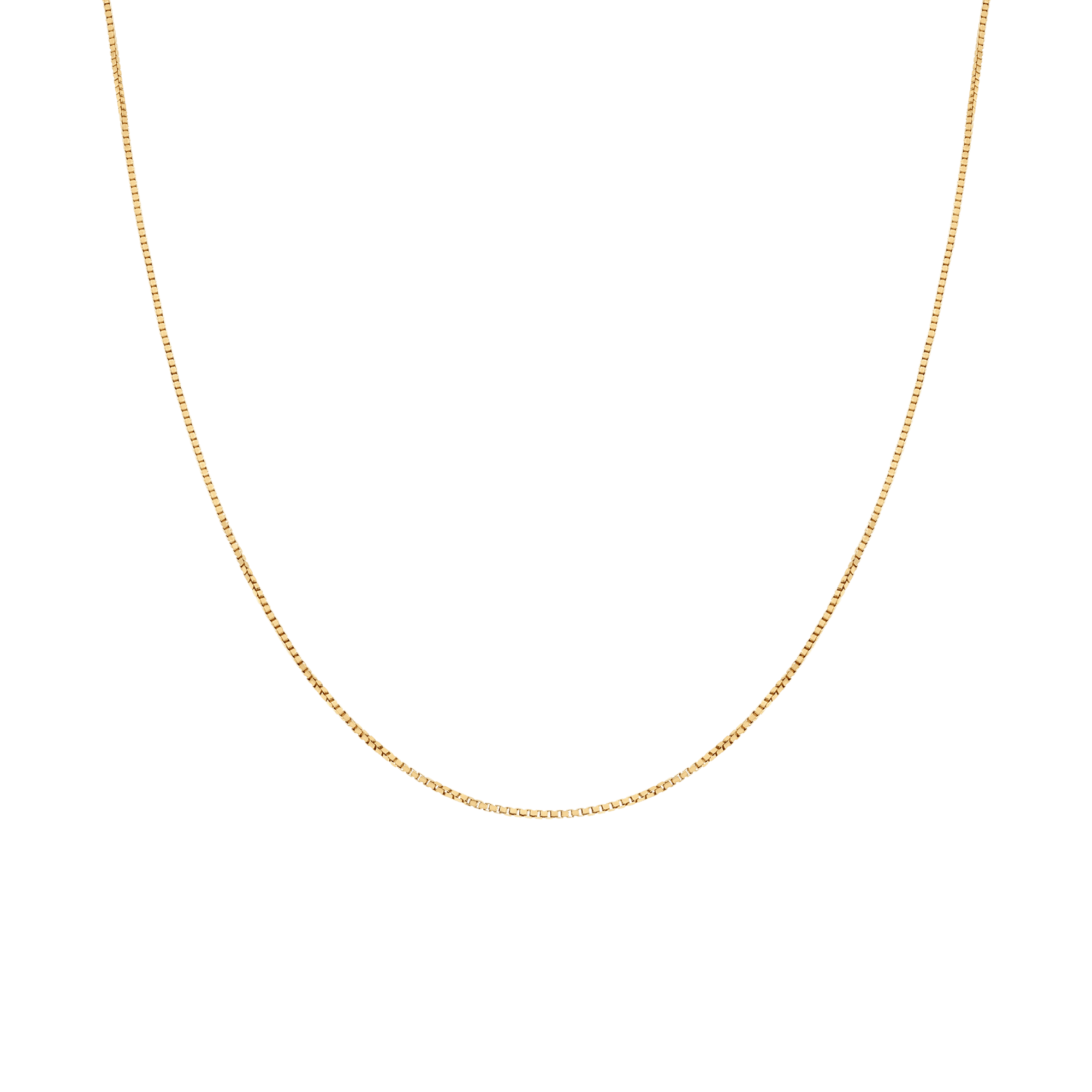 Box Chain 43cm 18K Gold - Image 2