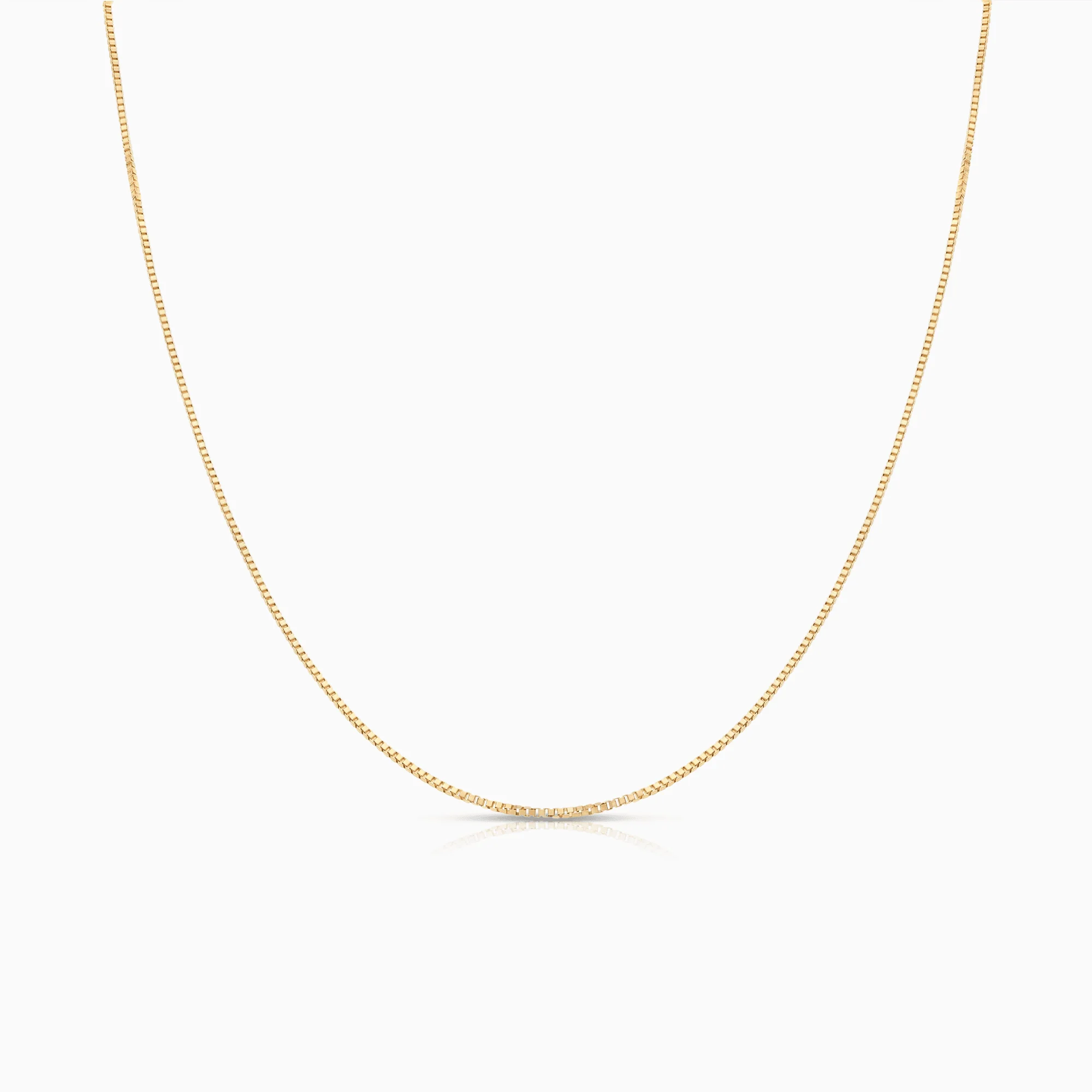 Box Chain 43cm 18K Gold