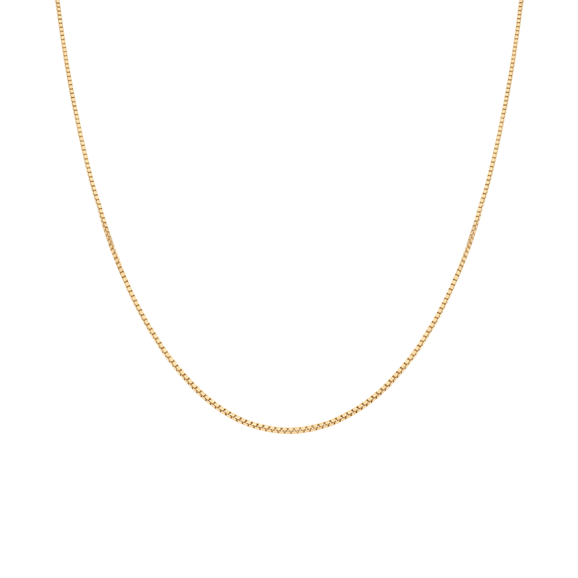 Box Chain 43cm 18K Gold - Image 2