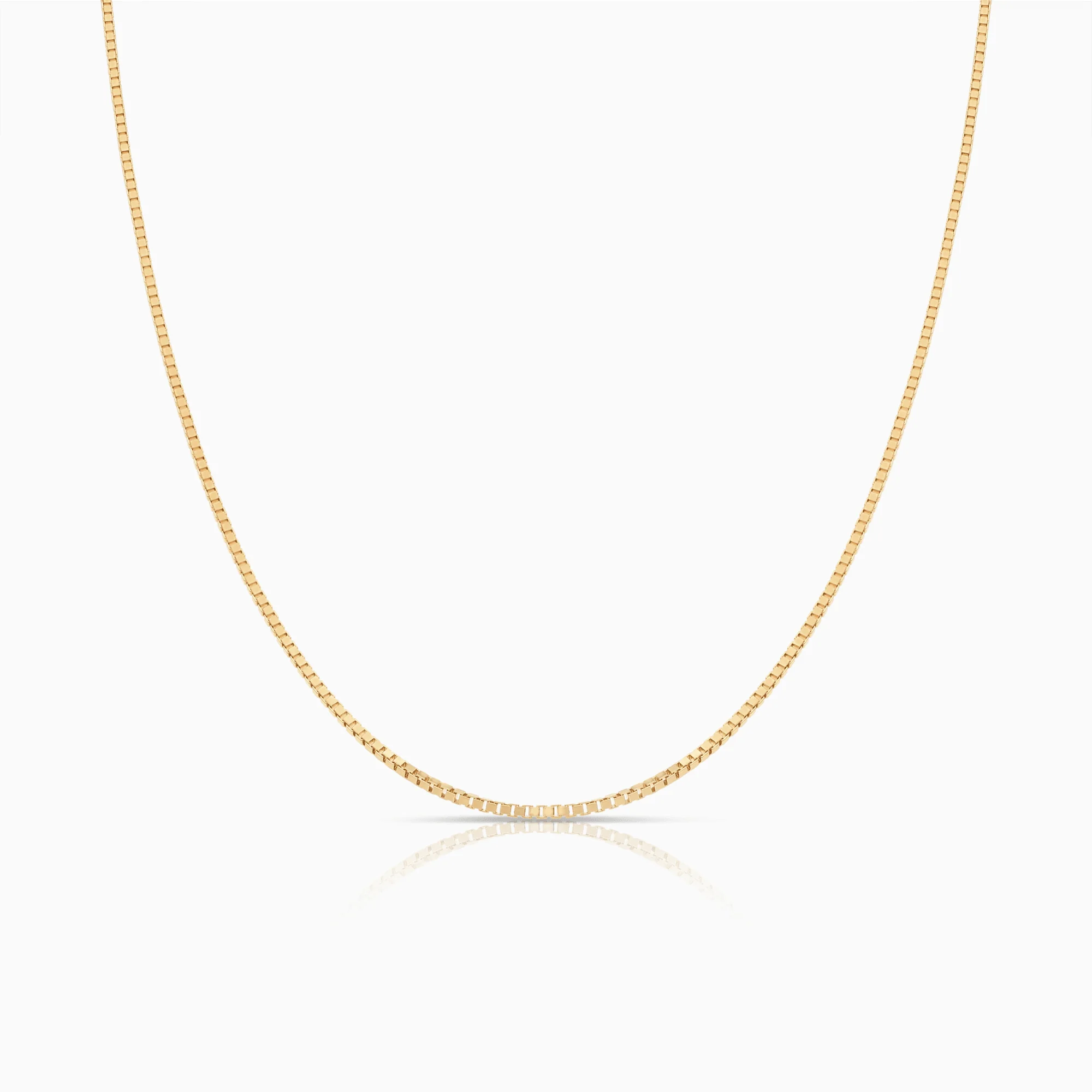 Box Chain 43cm 18K Gold