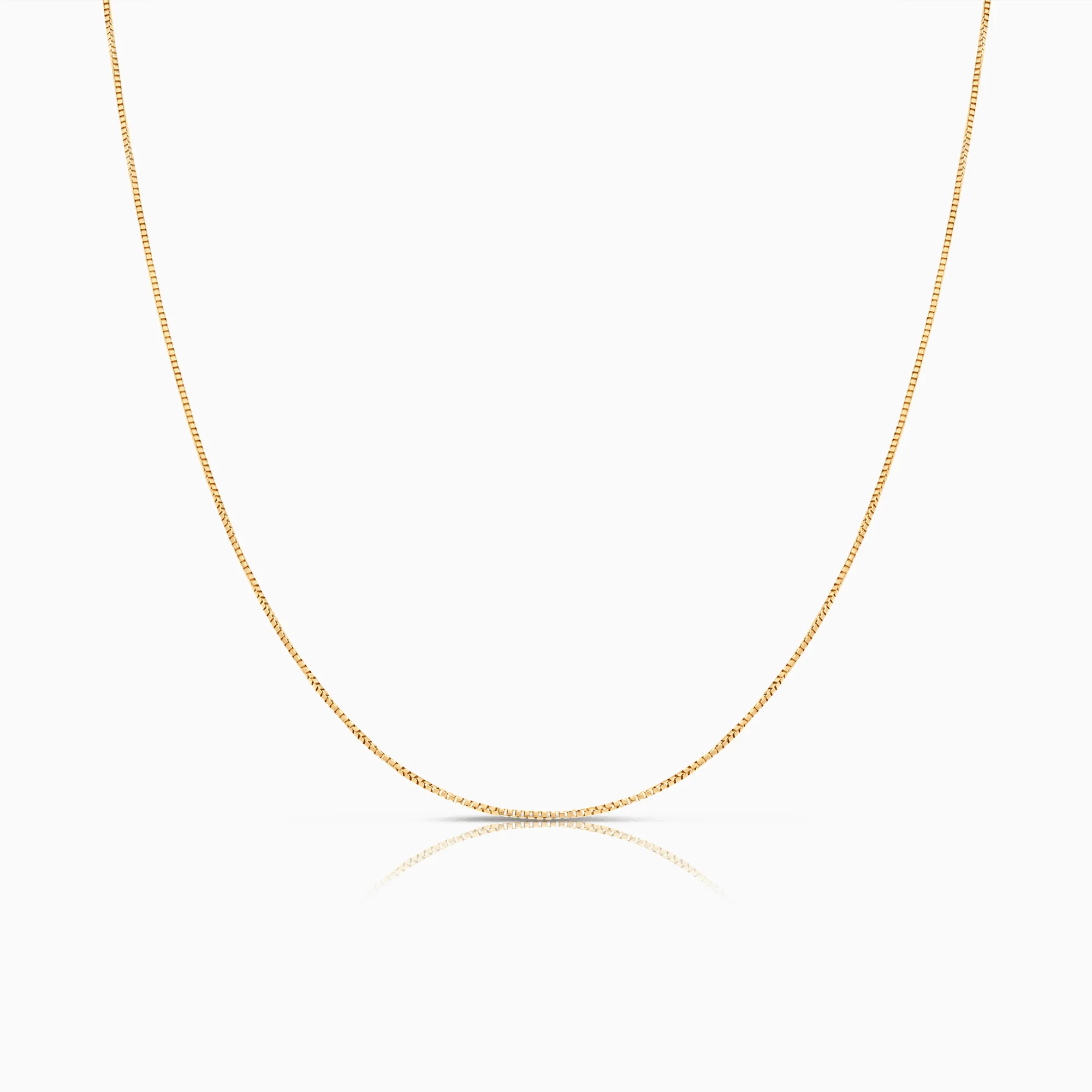 Box Chain 43cm 18K Gold