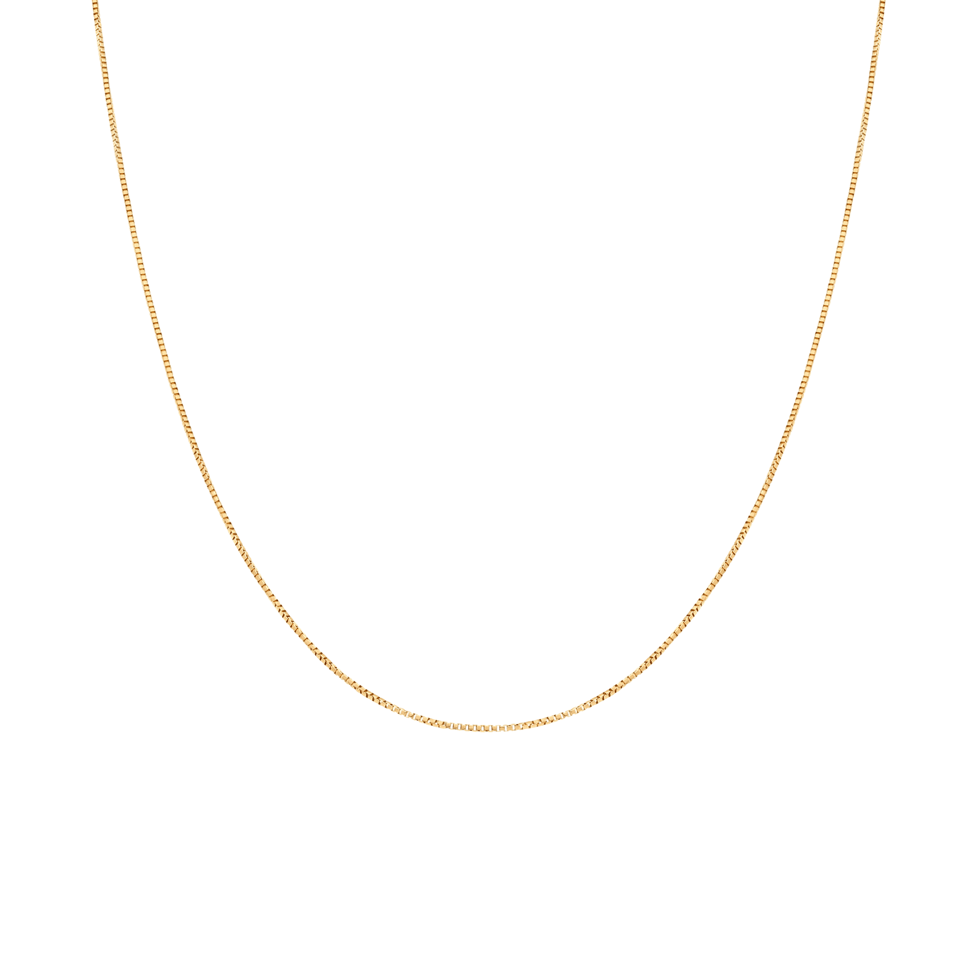 Box Chain 43cm 18K Gold - Image 2