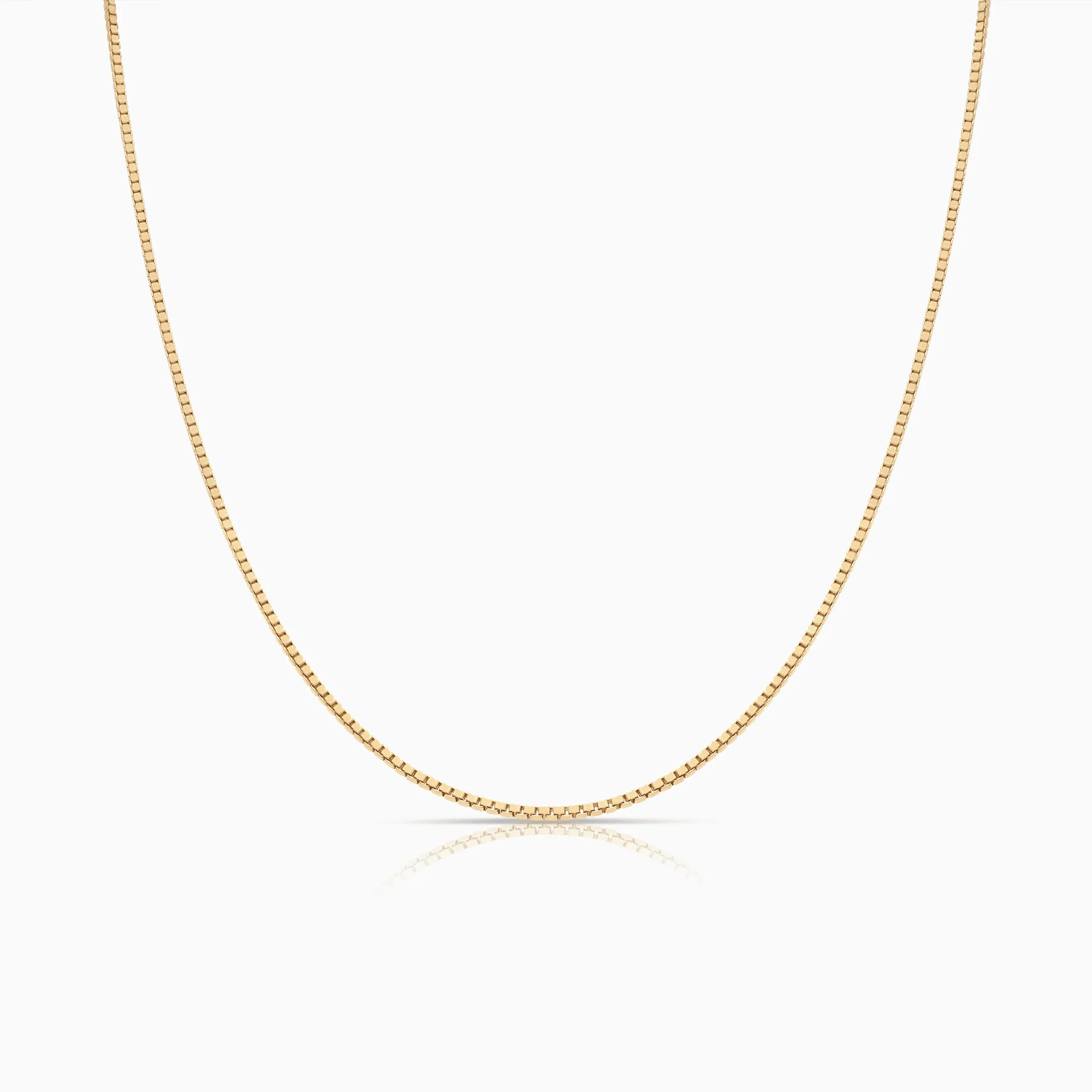 Box chain 44.5cm 18K gold