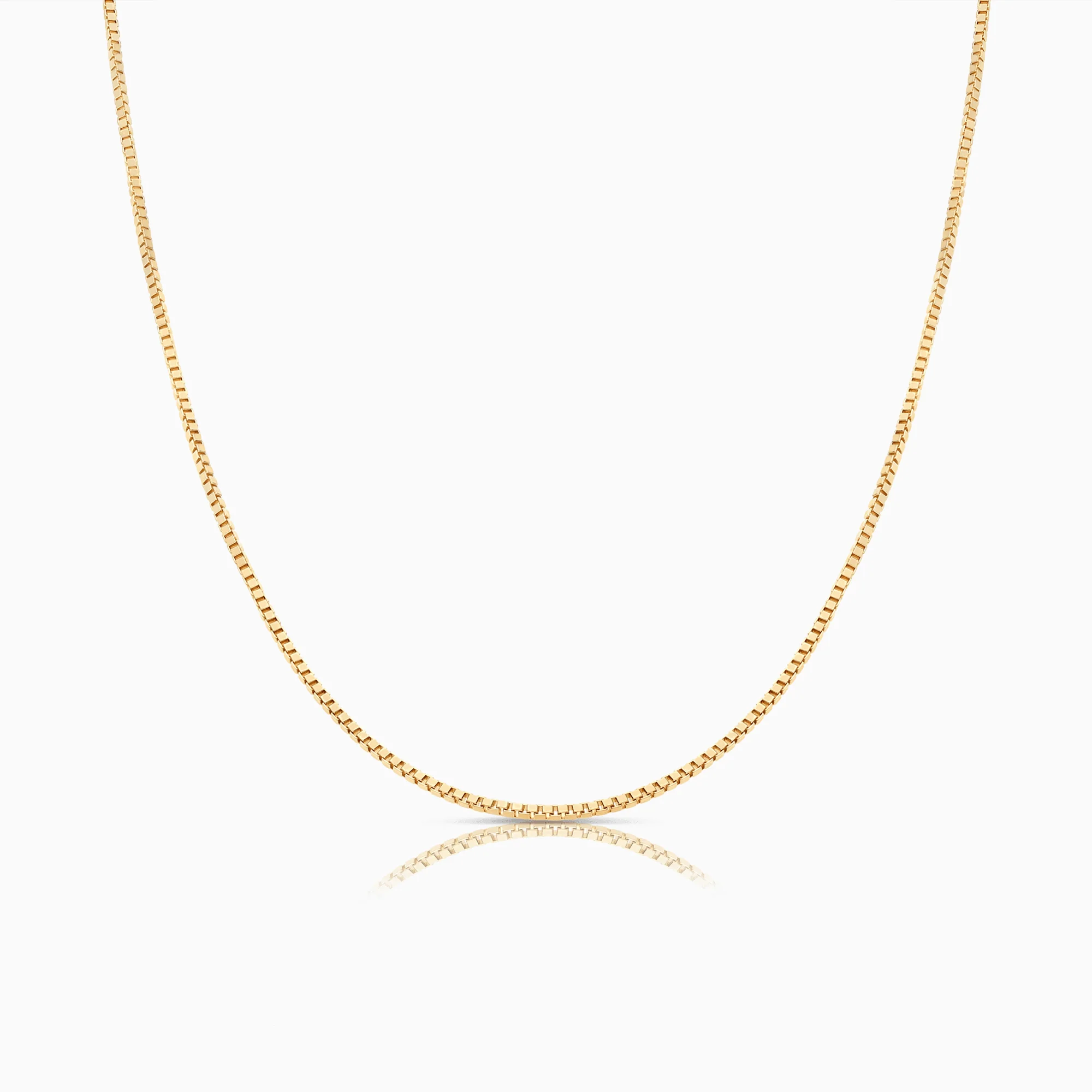 Box chain 44.5cm 18K gold