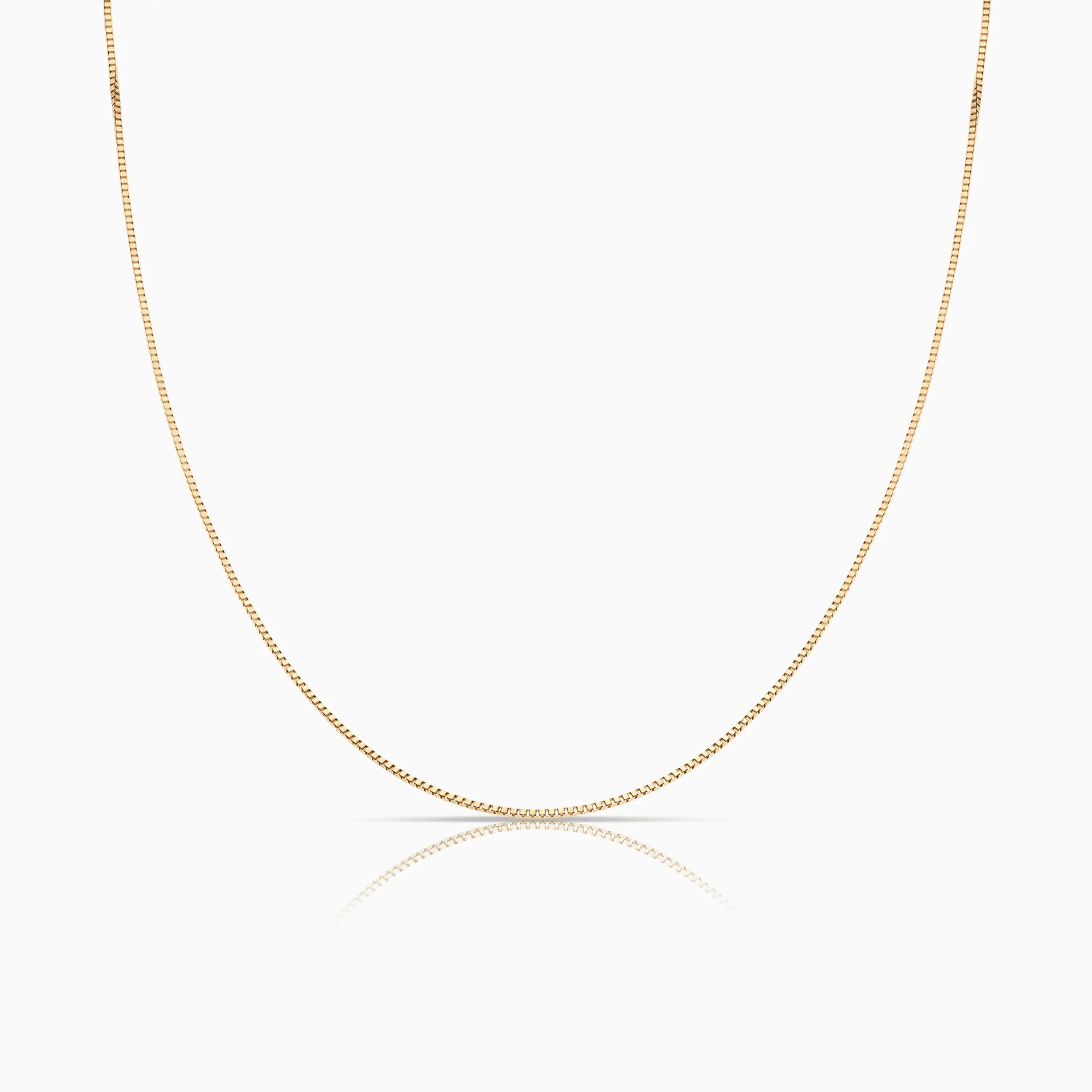 Box Chain 44cm 18K gold2