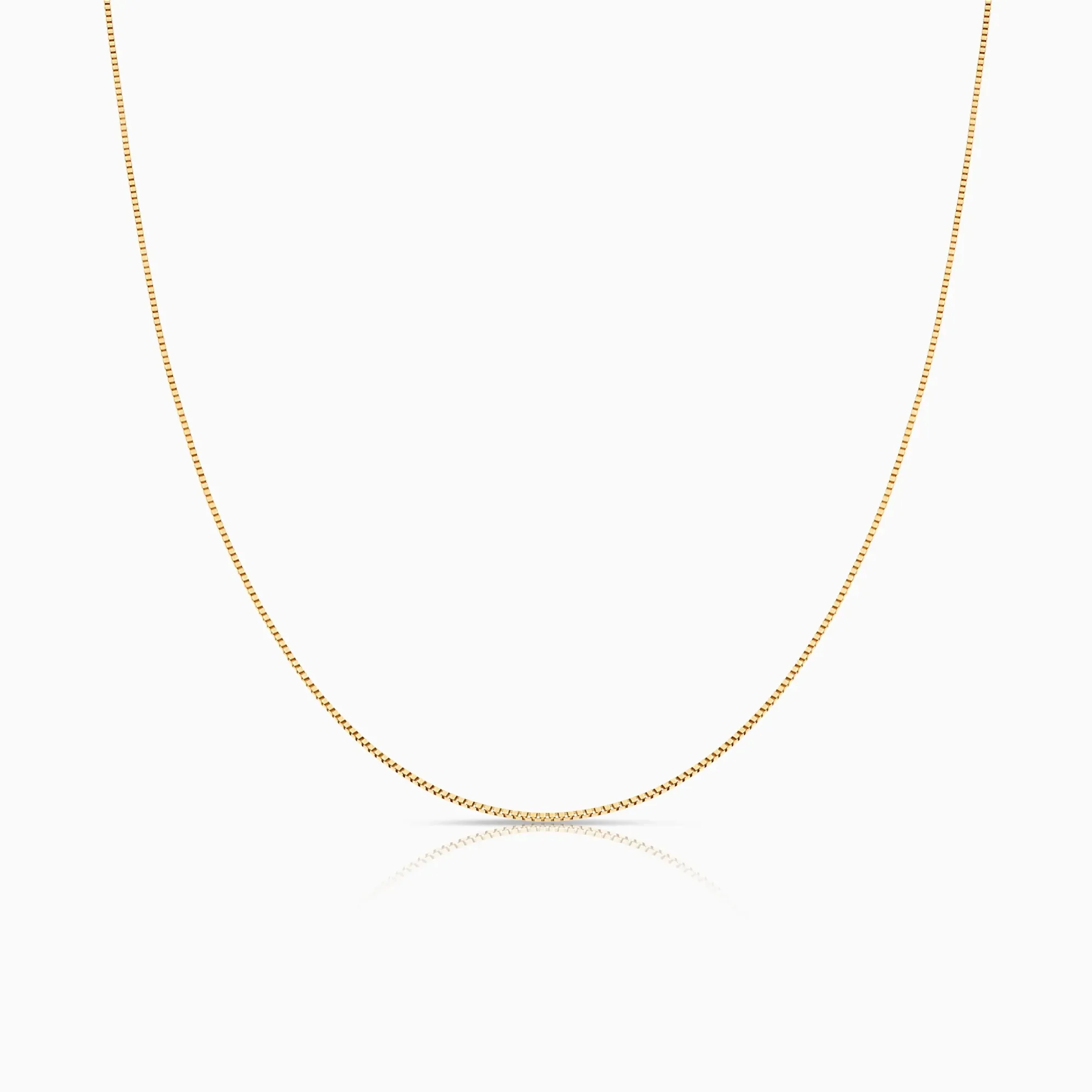 Box Chain 44cm 18K gold