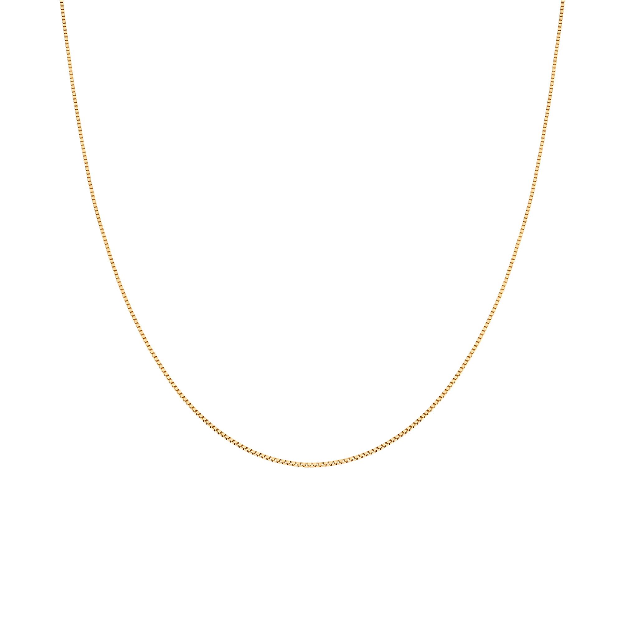 Box Chain 44cm 18K gold - Image 2