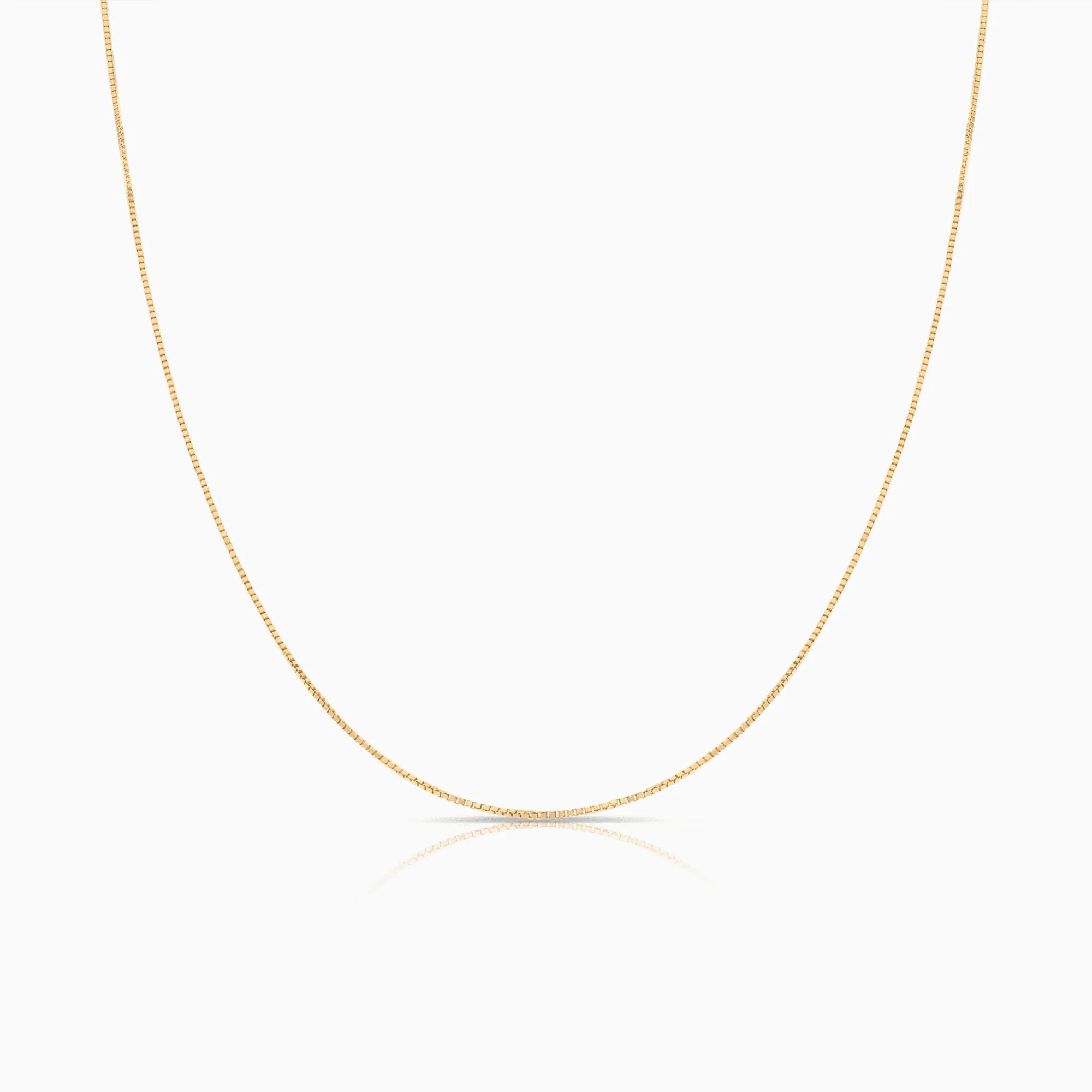 Box Chain 45.5cm 18K Gold