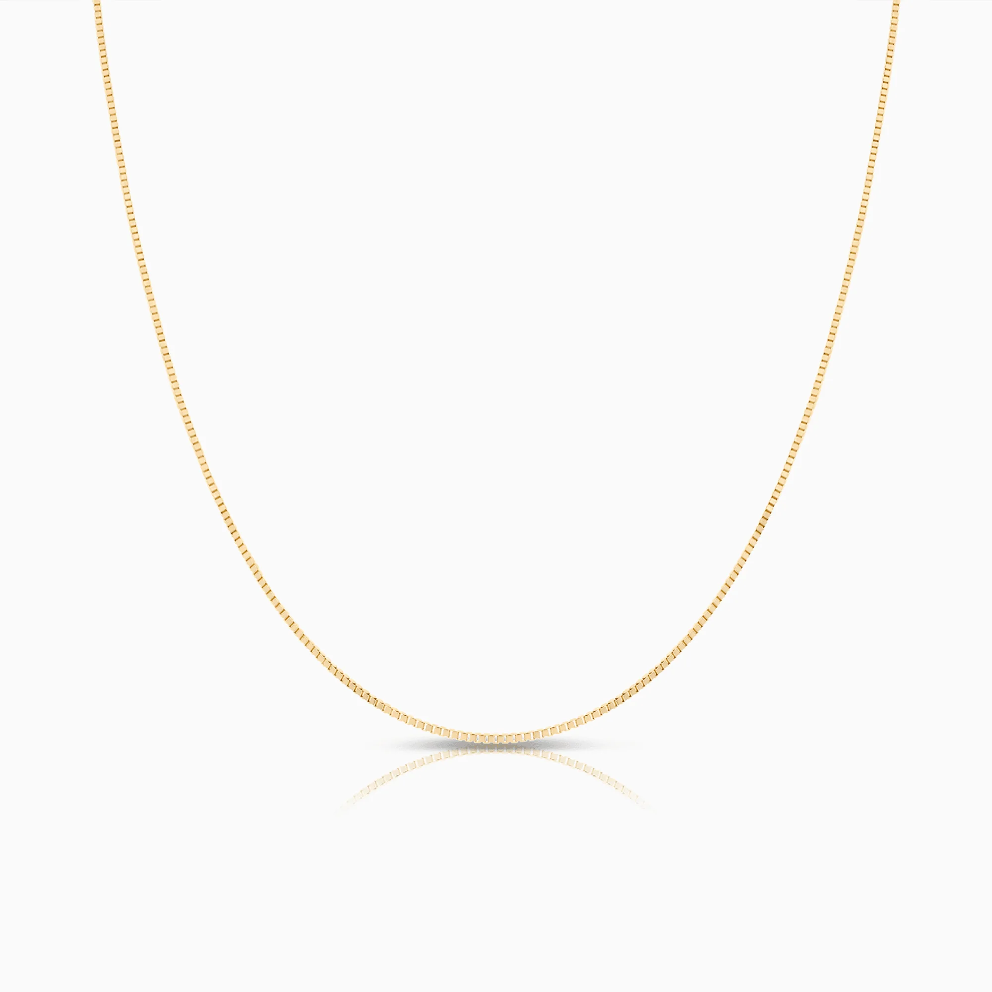 Box Chain 45.5cm 18K Gold