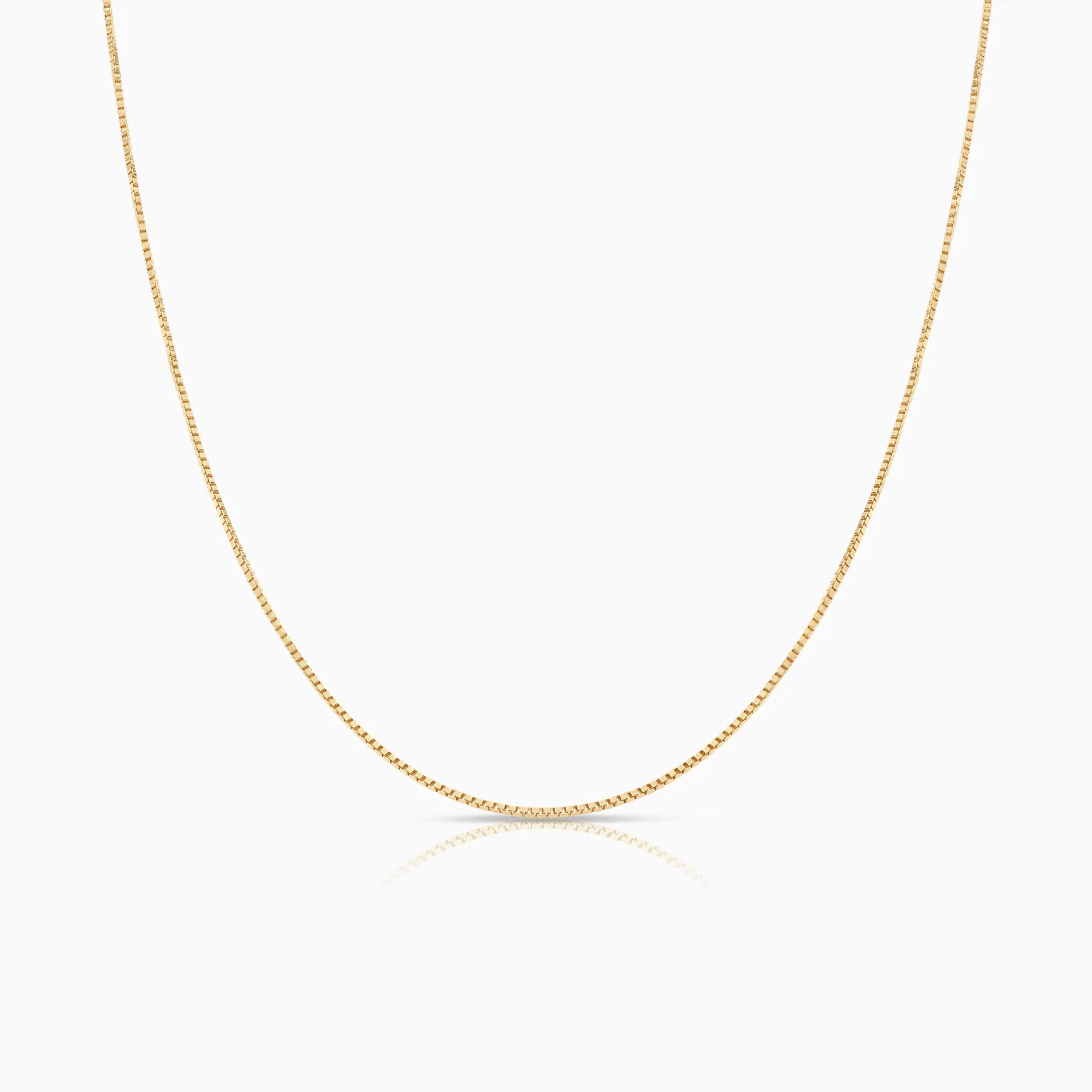 Box Chain 45.5cm 18K Gold