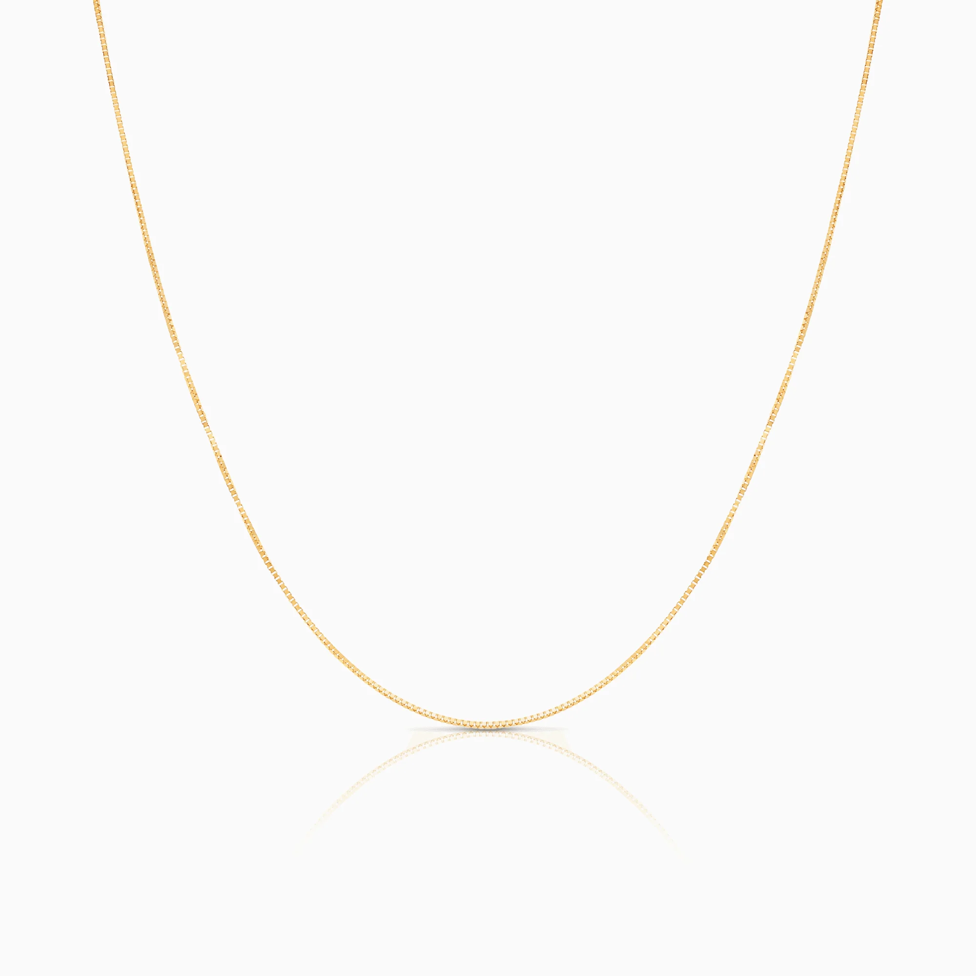 Box Chain 45.5cm 18K Gold