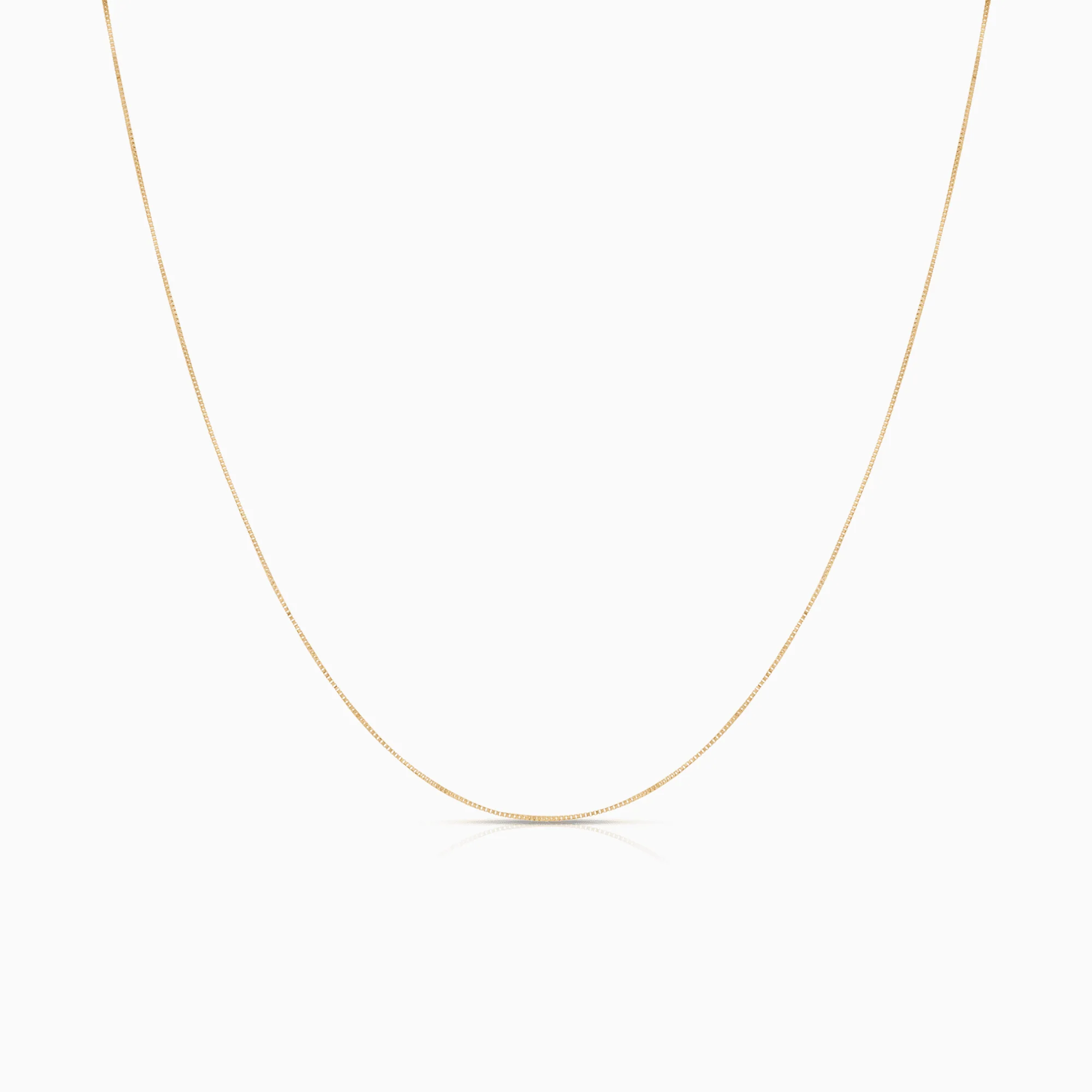 Box Chain 46.5cm 18K Gold