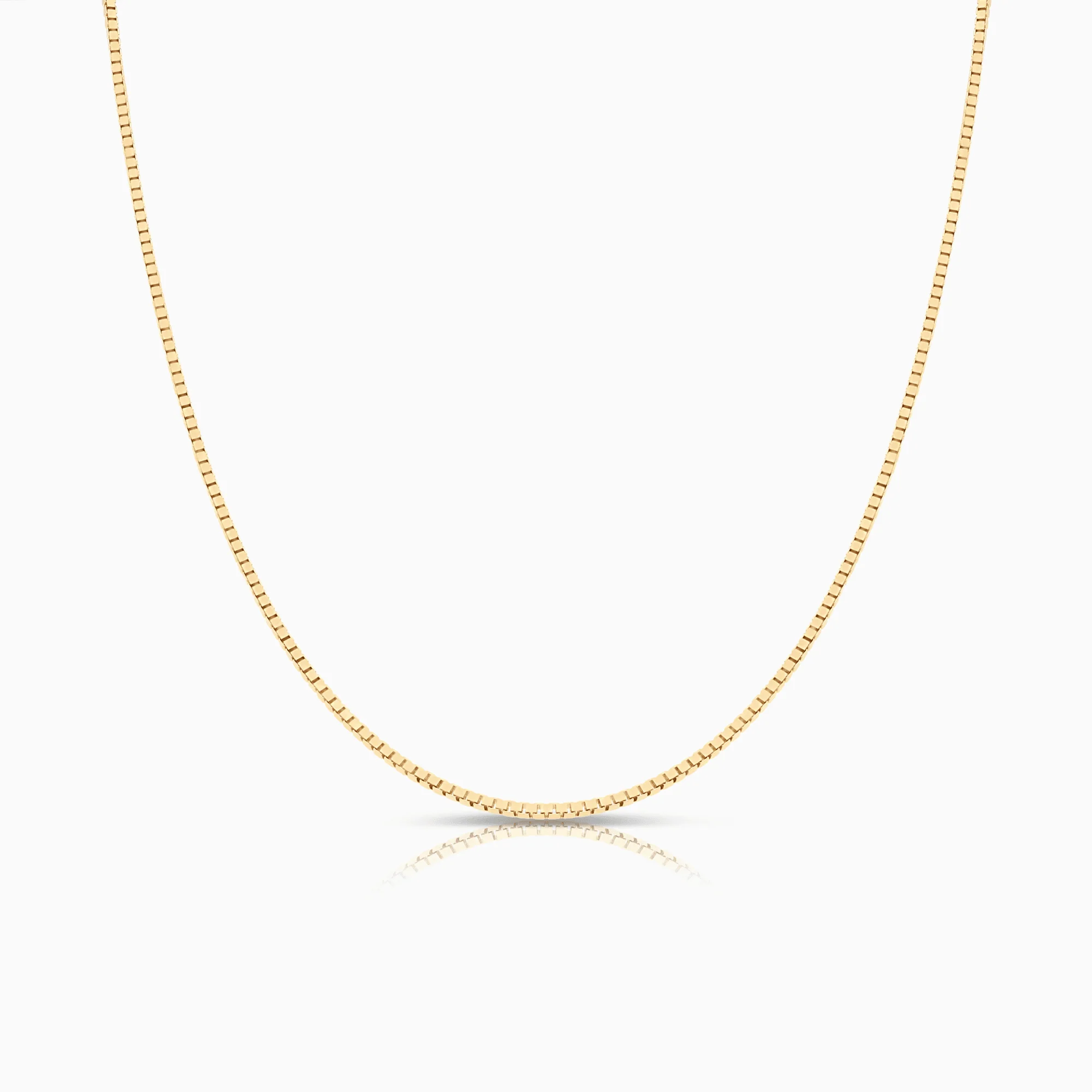 Box chain 46cm 18K gold
