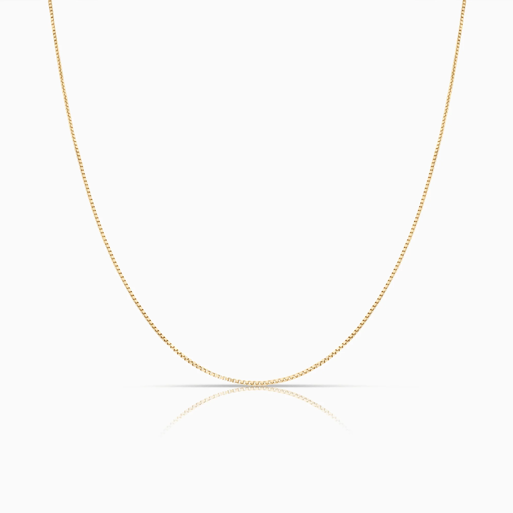 Box chain 46cm 18K gold