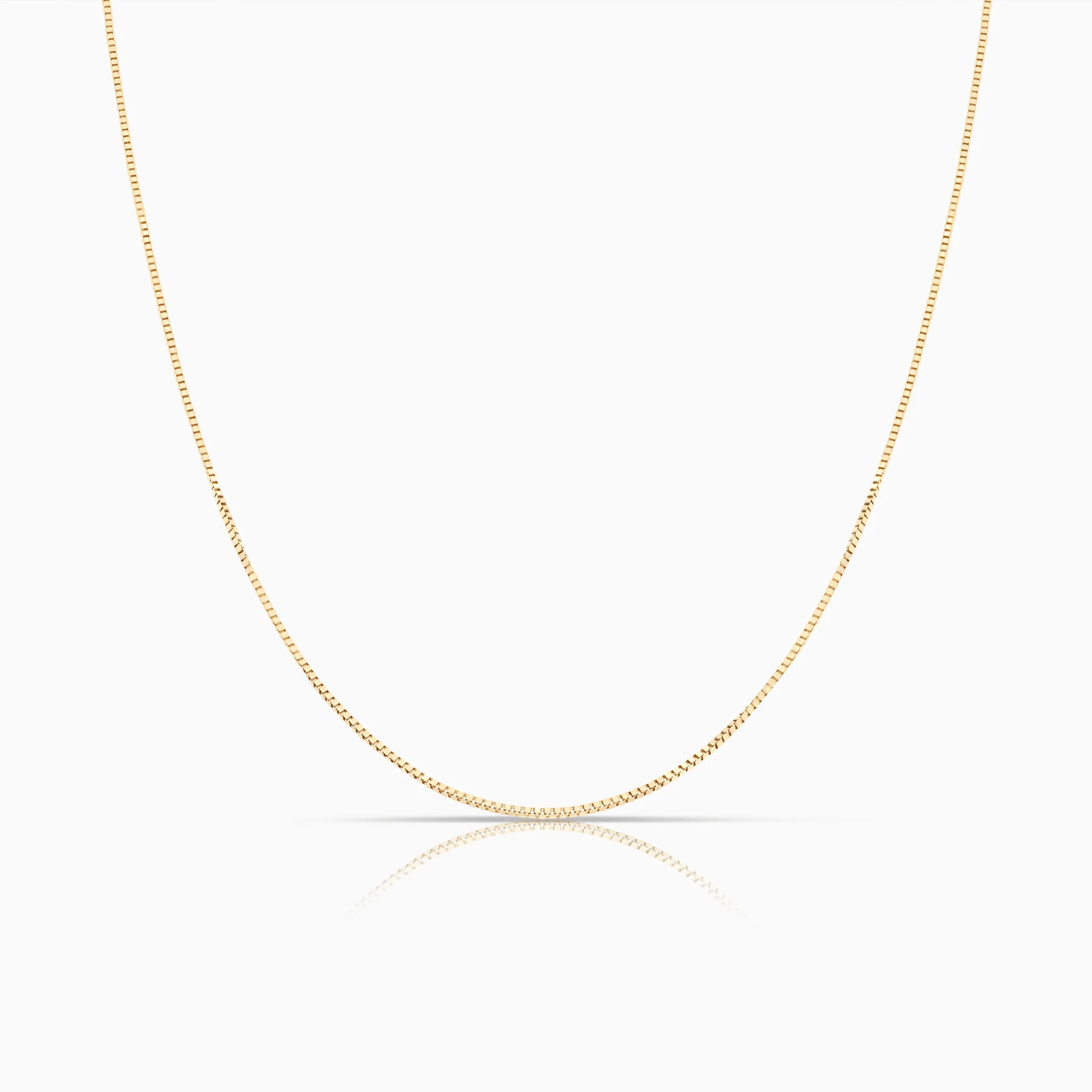 Box chain 46cm 18K gold