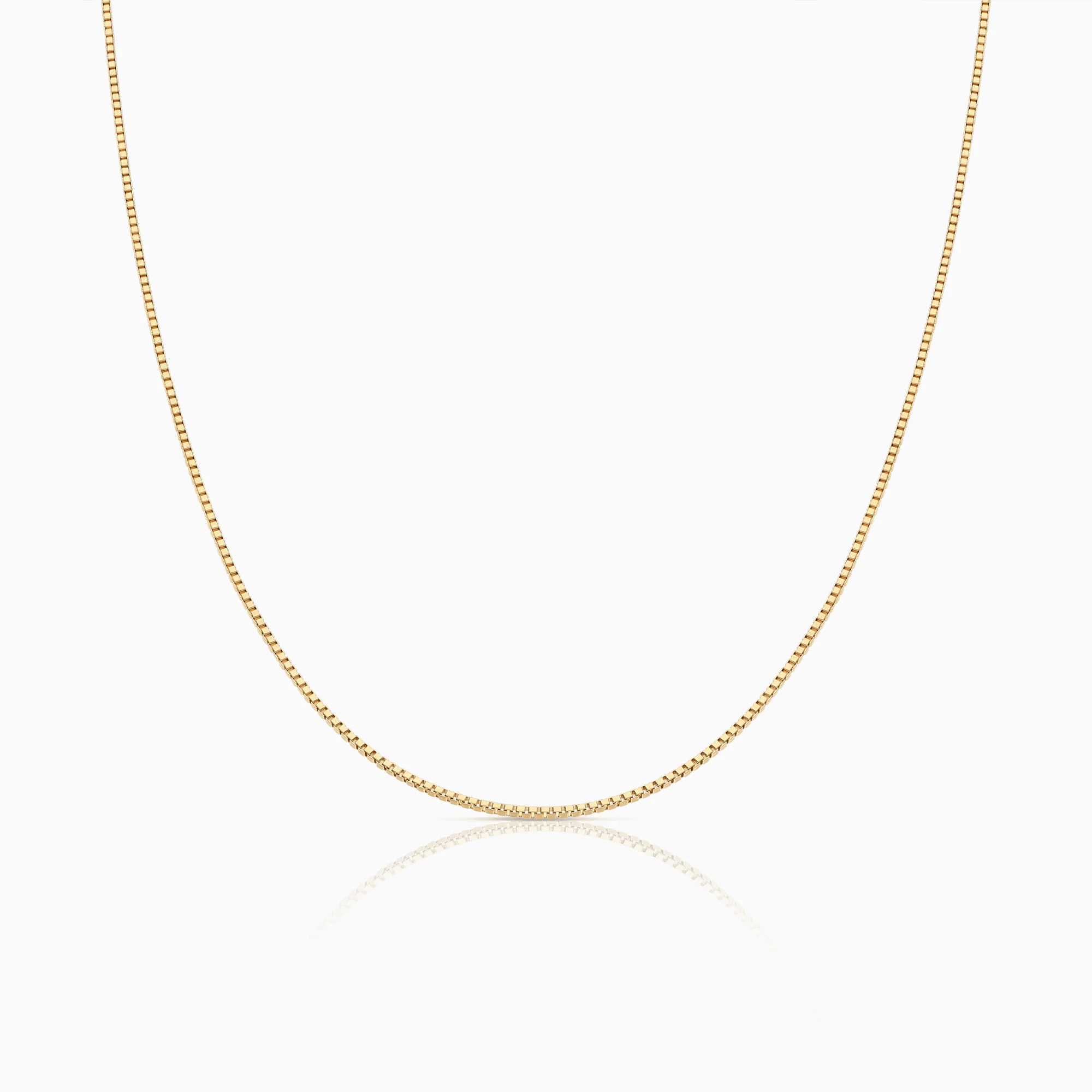 Box chain 46cm 18K gold