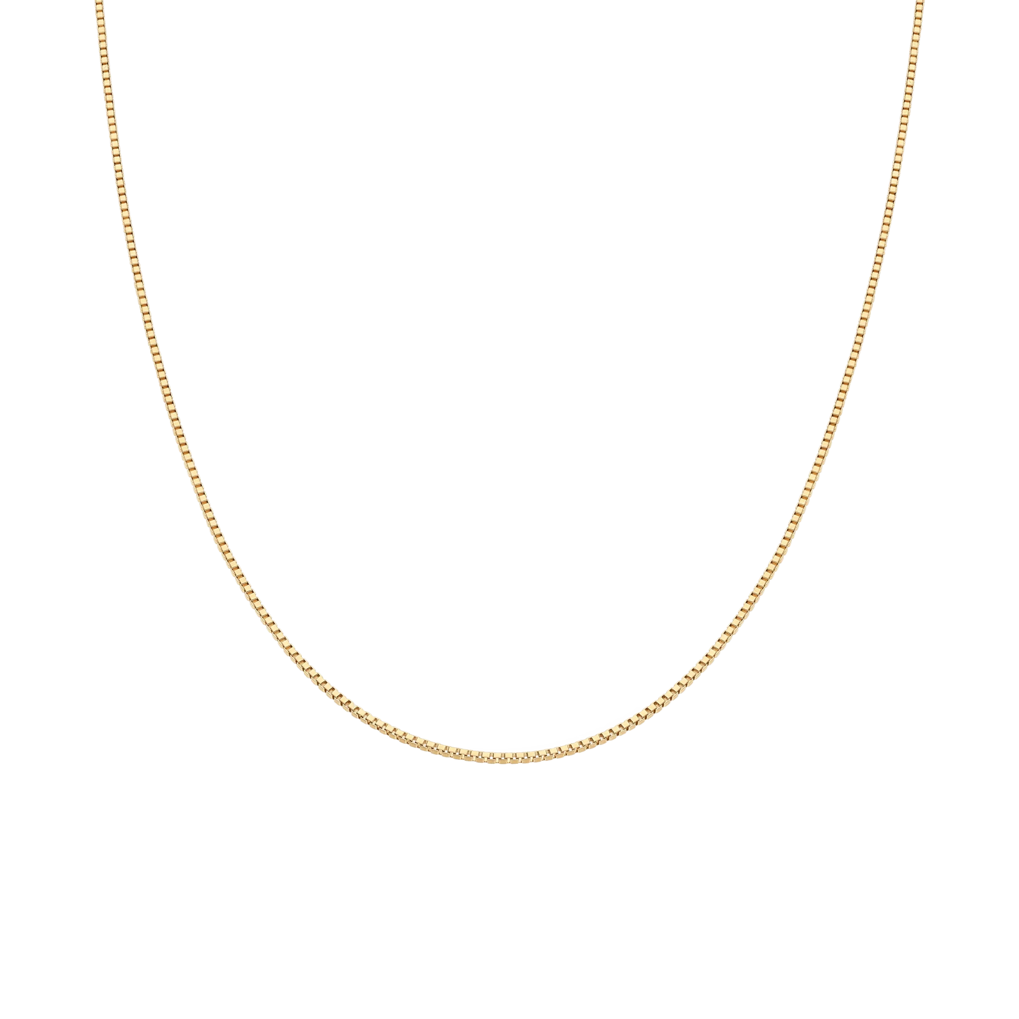 Box chain 46cm 18K gold - Image 2