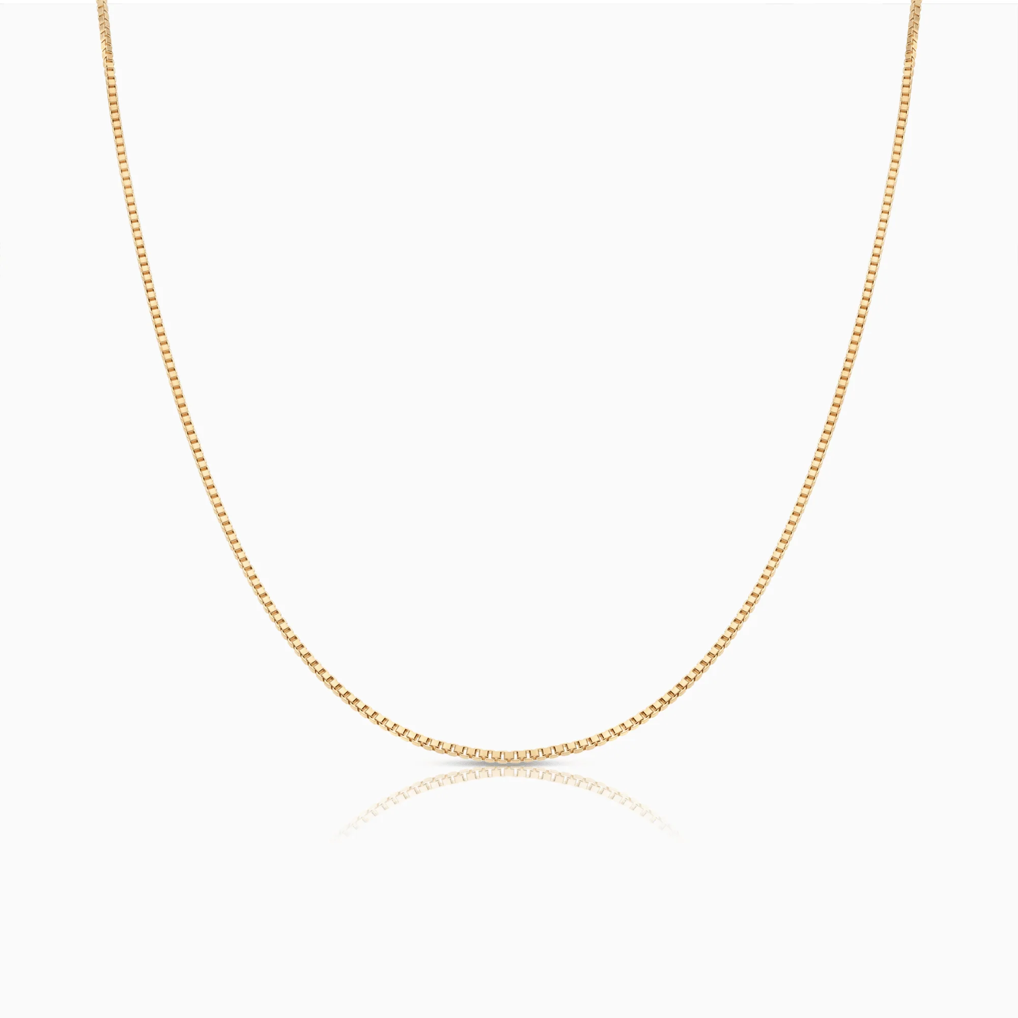 Box chain 46cm 18K gold