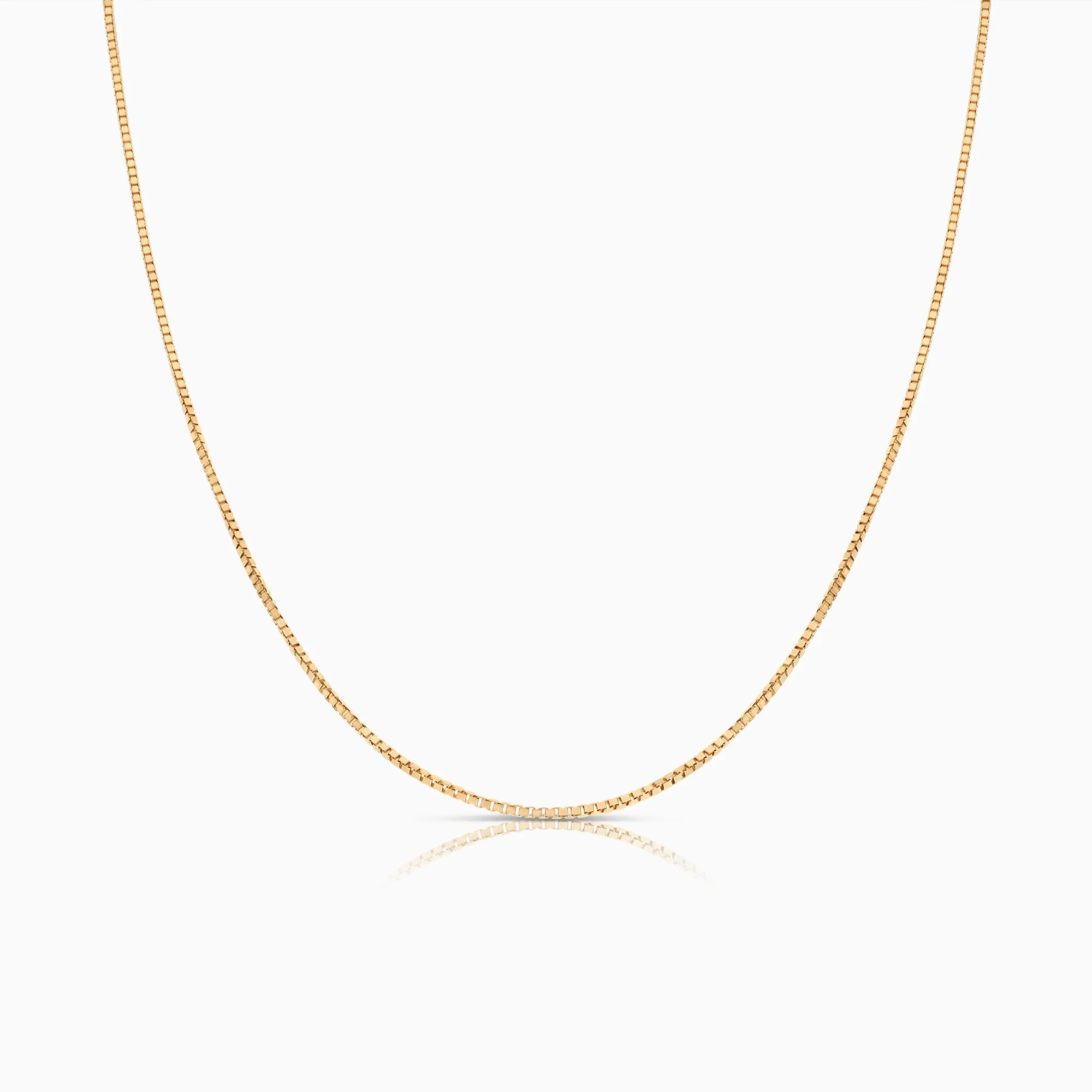 Box chain 46cm 18K gold