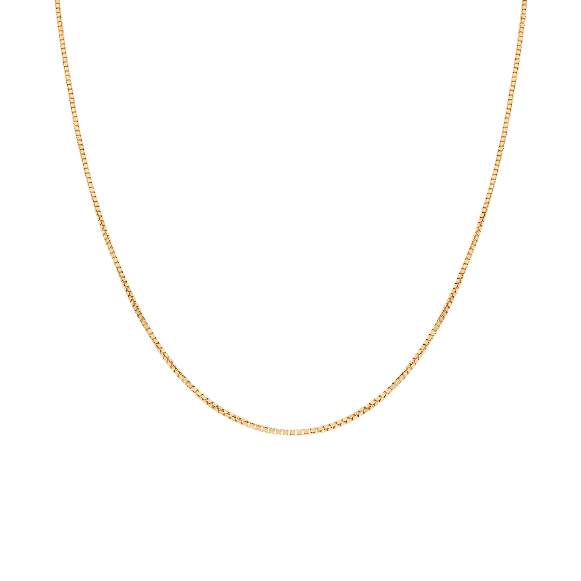 Box chain 46cm 18K gold - Image 2