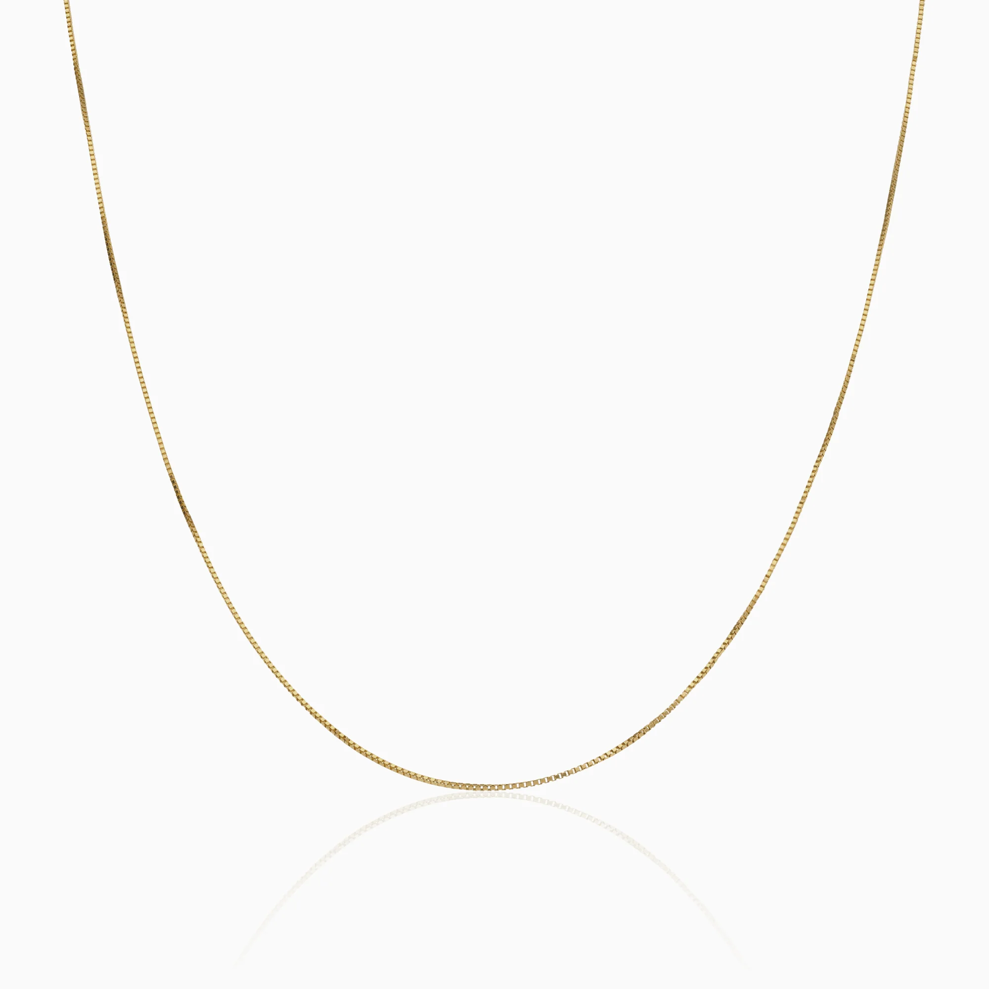Box Chain 47cm 18K Gold